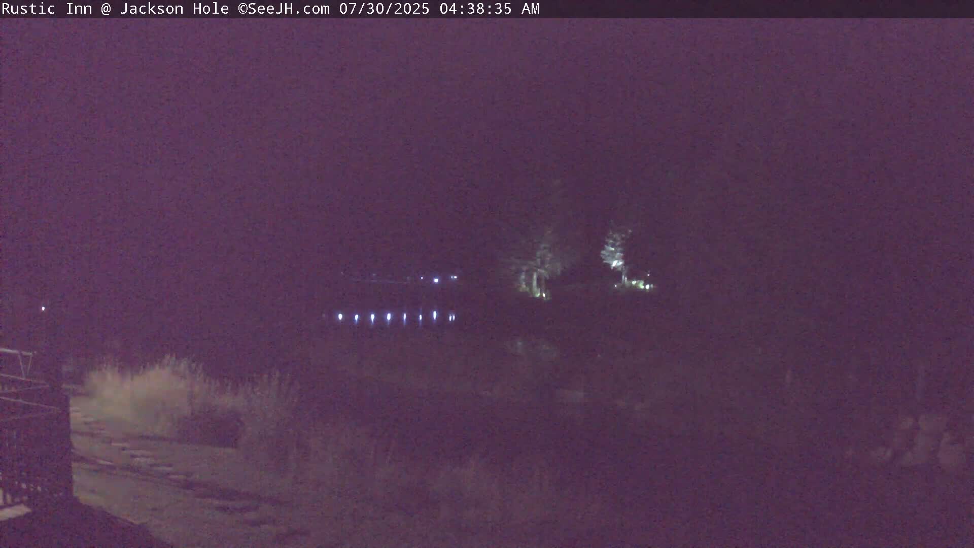 Jackson Hole, Flat Creek from Rustic Inn Resort Live Cam - Jackson, Teton, Wyoming, USA