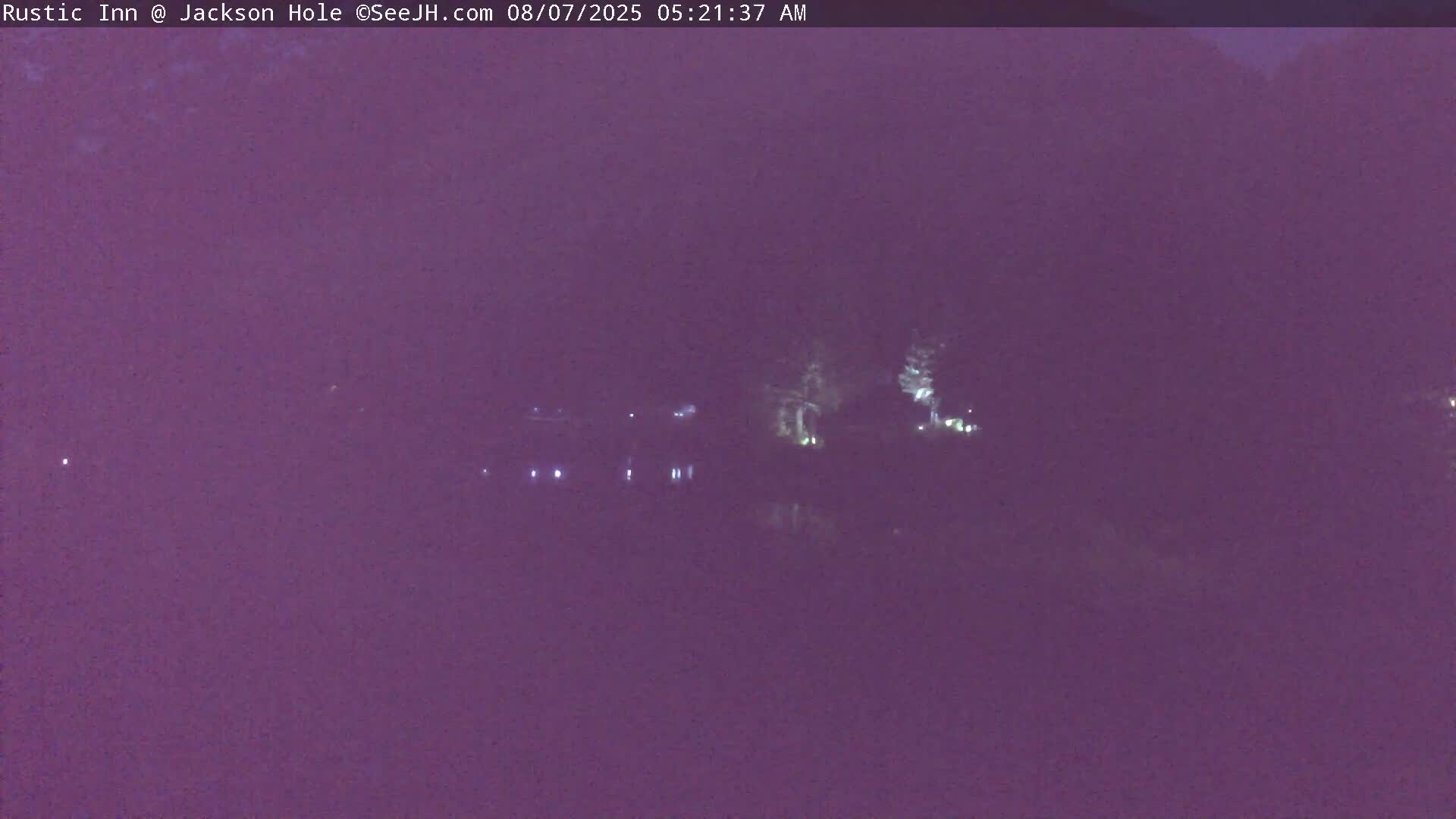 Jackson Hole, Flat Creek from Rustic Inn Resort Live Cam - Jackson, Teton, Wyoming, USA
