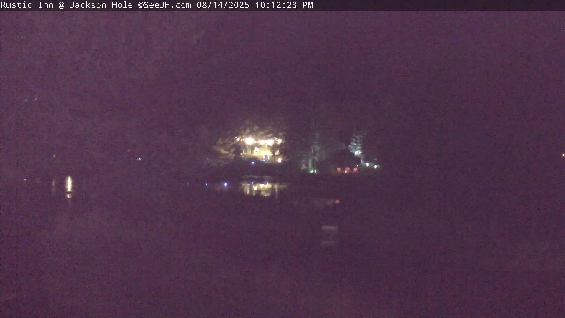 Jackson Hole, Flat Creek from Rustic Inn Resort Live Cam - Jackson, Teton, Wyoming, USA