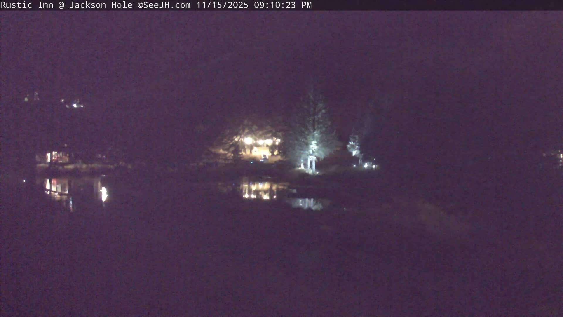 Jackson Hole, Flat Creek from Rustic Inn Resort Live Cam - Jackson, Teton, Wyoming, USA