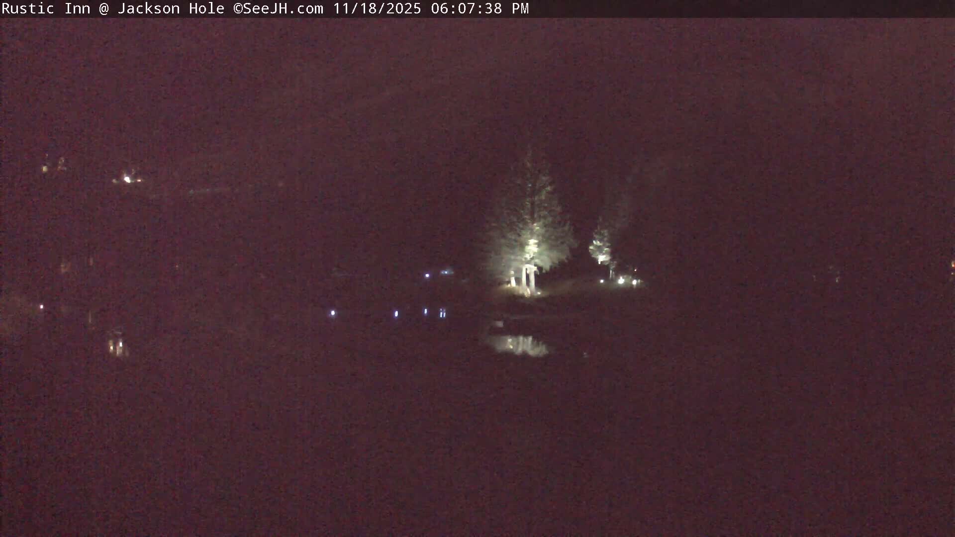 Jackson Hole, Flat Creek from Rustic Inn Resort Live Cam - Jackson, Teton, Wyoming, USA
