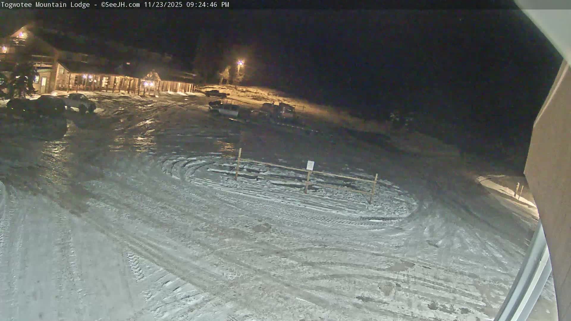 Jackson Hole, Flat Creek from Rustic Inn Resort Live Cam - Jackson, Teton, Wyoming, USA