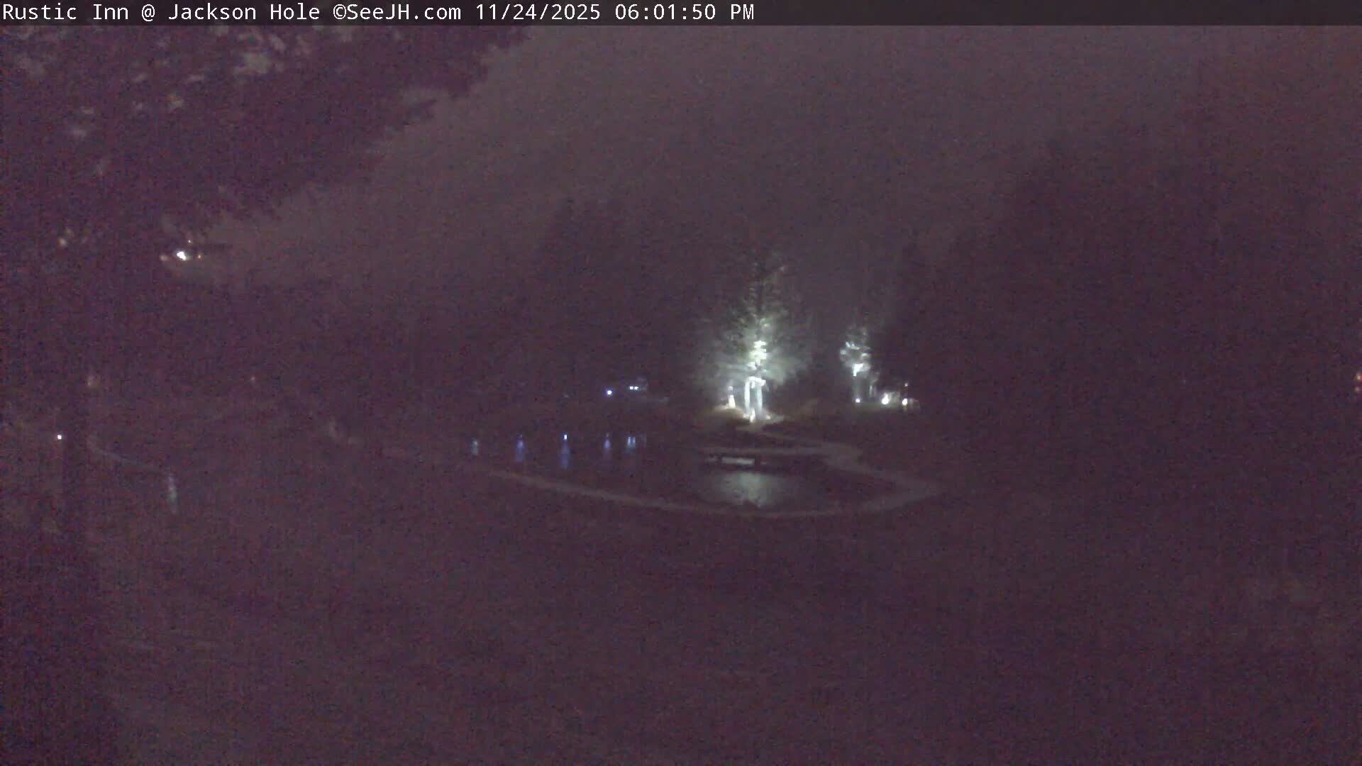 Jackson Hole, Flat Creek from Rustic Inn Resort Live Cam - Jackson, Teton, Wyoming, USA