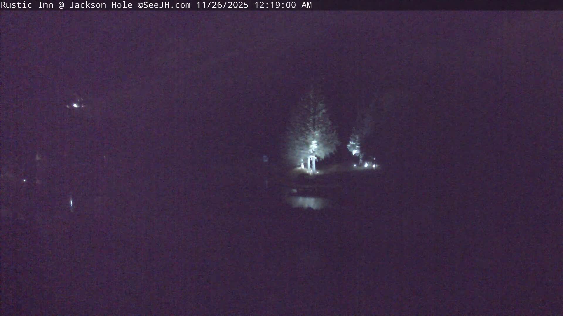 Jackson Hole, Flat Creek from Rustic Inn Resort Live Cam - Jackson, Teton, Wyoming, USA