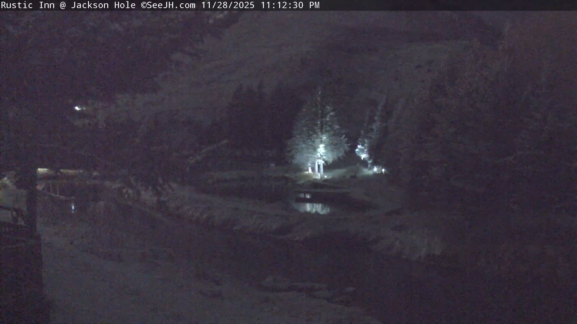 Jackson Hole, Flat Creek from Rustic Inn Resort Live Cam - Jackson, Teton, Wyoming, USA