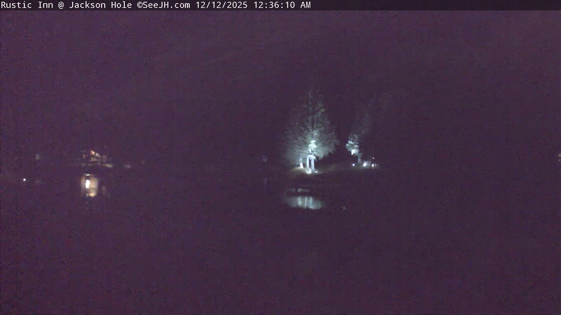 Jackson Hole, Flat Creek from Rustic Inn Resort Live Cam - Jackson, Teton, Wyoming, USA