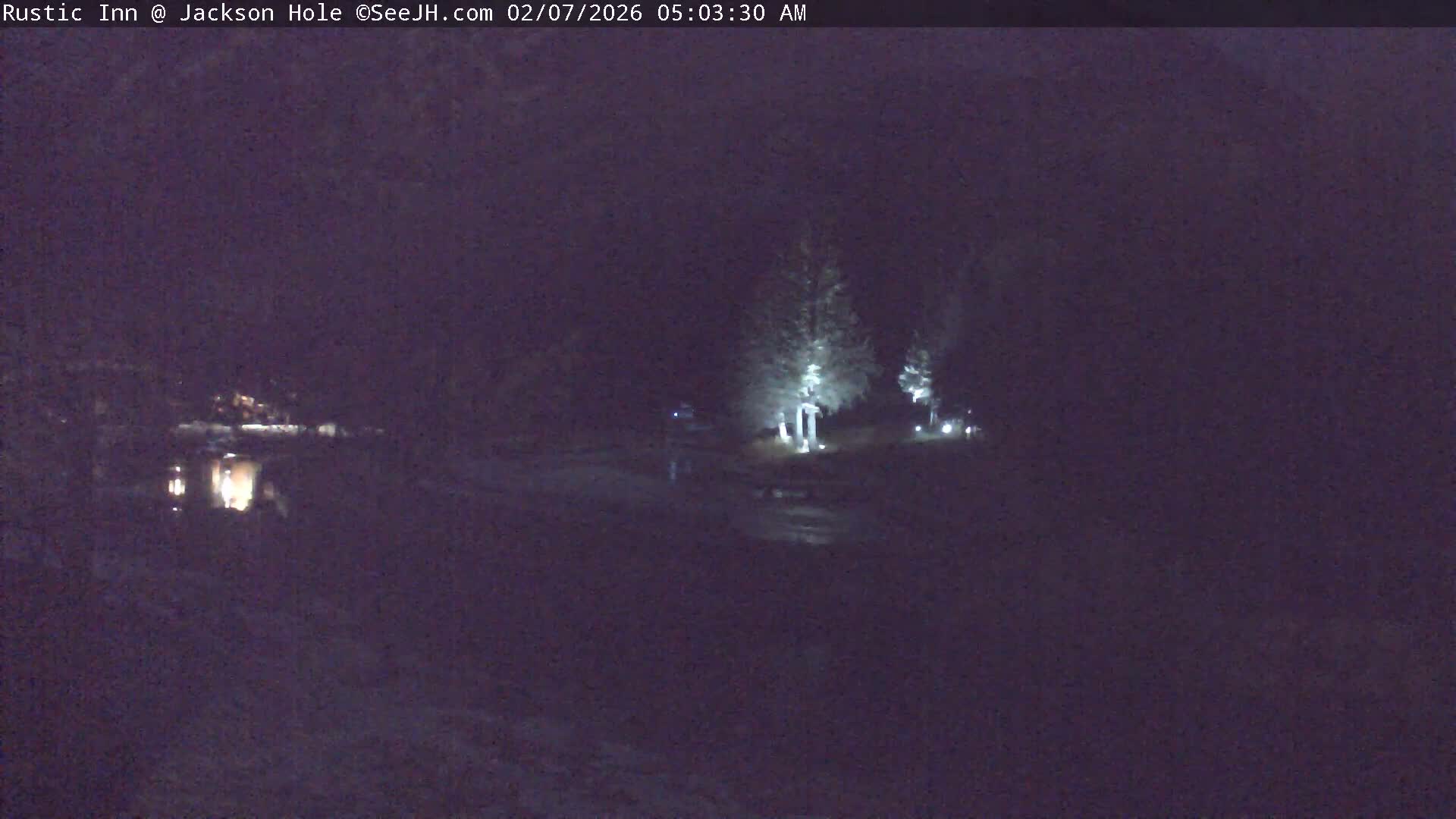 Jackson Hole, Flat Creek from Rustic Inn Resort Live Cam - Jackson, Teton, Wyoming, USA