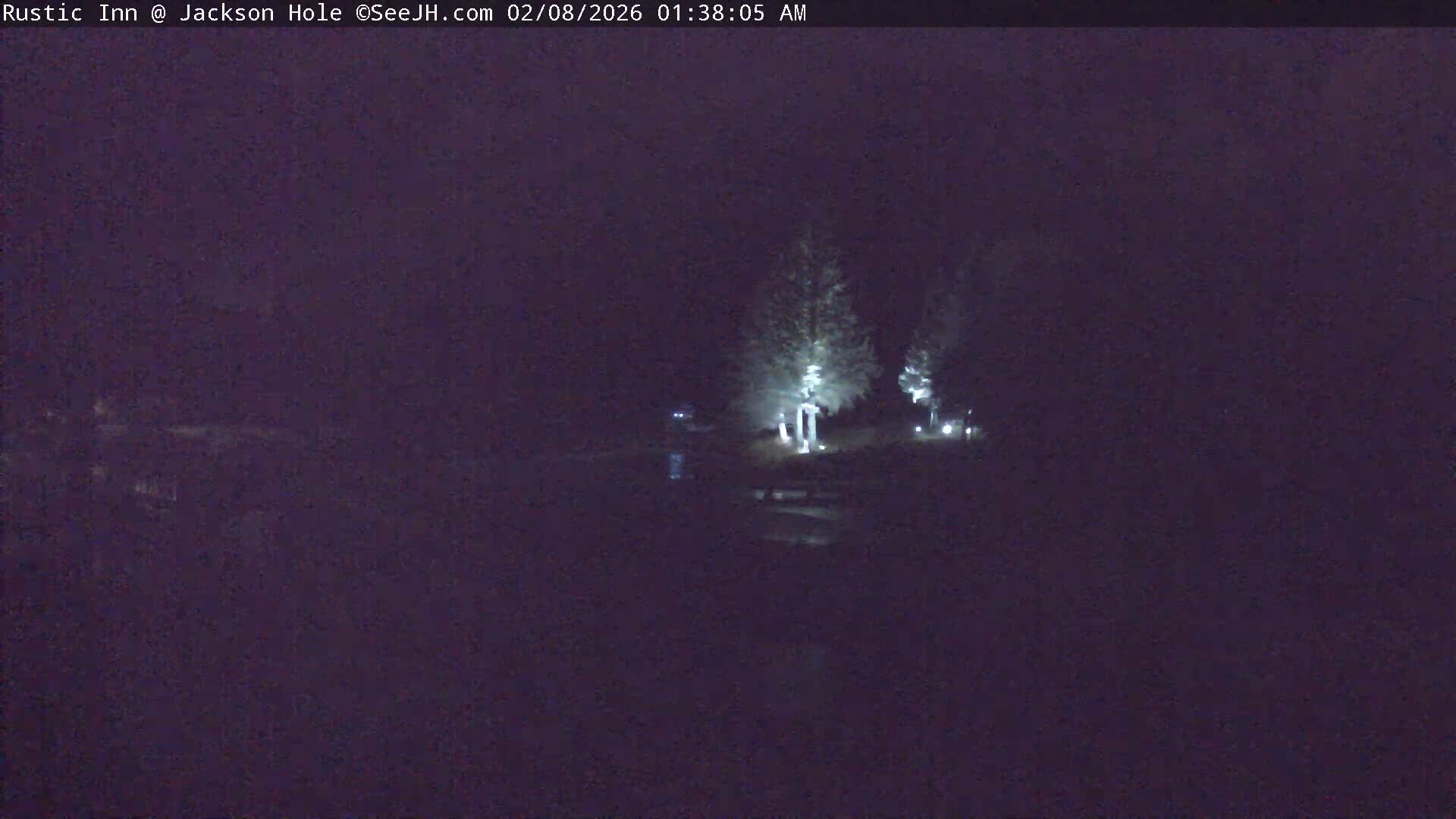 Jackson Hole, Flat Creek from Rustic Inn Resort Live Cam - Jackson, Teton, Wyoming, USA