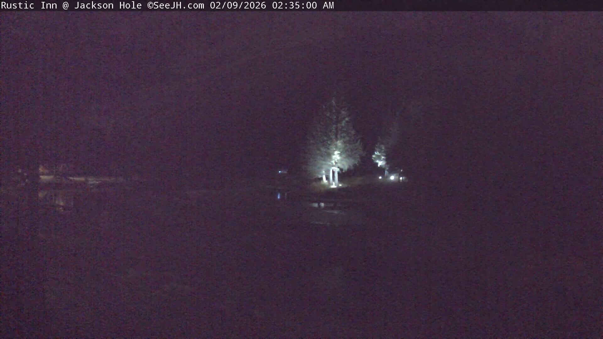 Jackson Hole, Flat Creek from Rustic Inn Resort Live Cam - Jackson, Teton, Wyoming, USA