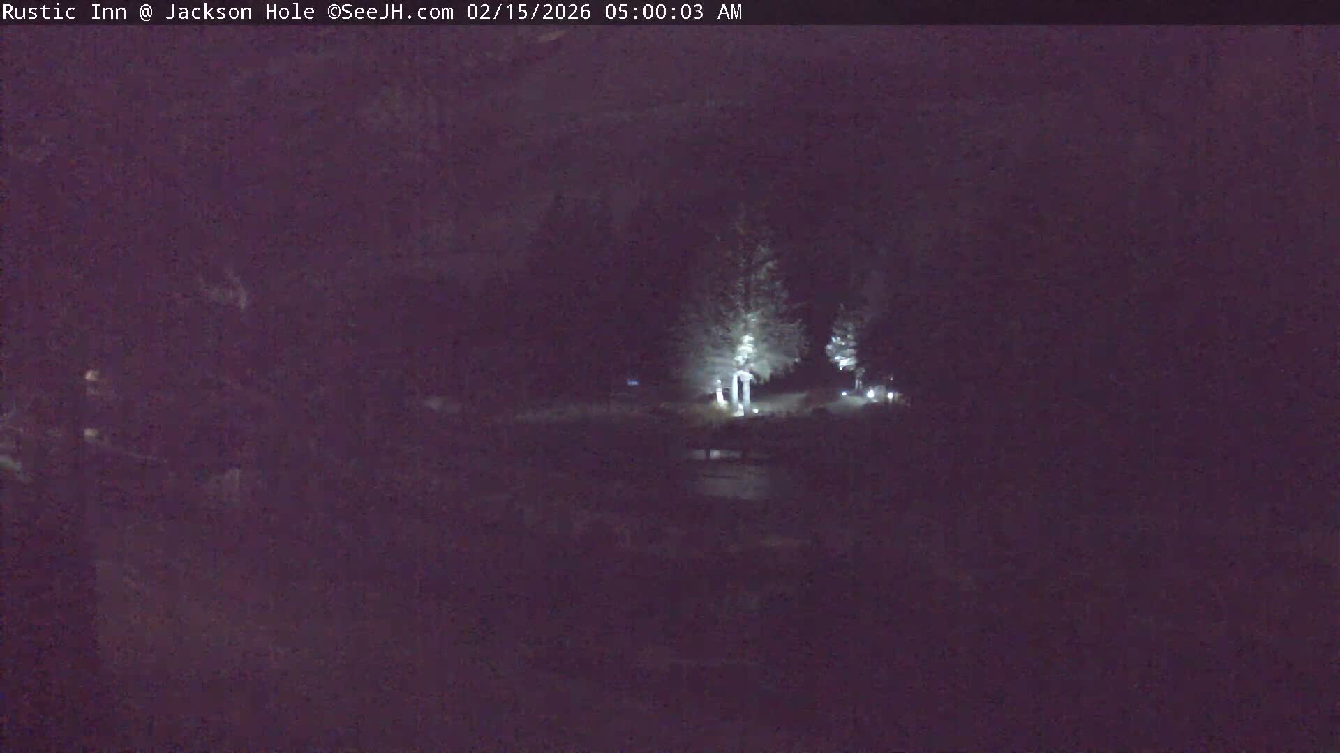 Jackson Hole, Flat Creek from Rustic Inn Resort Live Cam - Jackson, Teton, Wyoming, USA