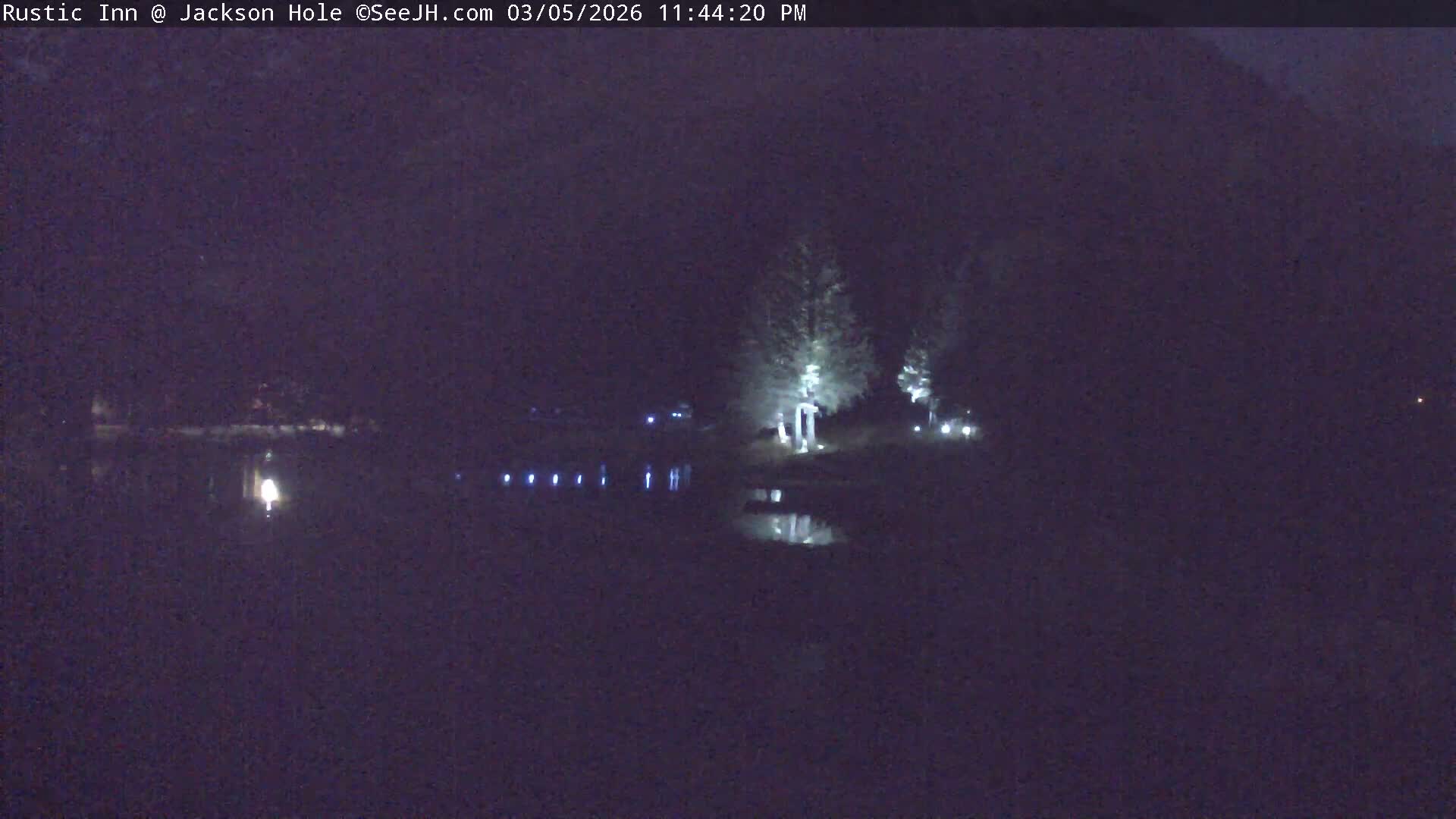 Jackson Hole, Flat Creek from Rustic Inn Resort Live Cam - Jackson, Teton, Wyoming, USA