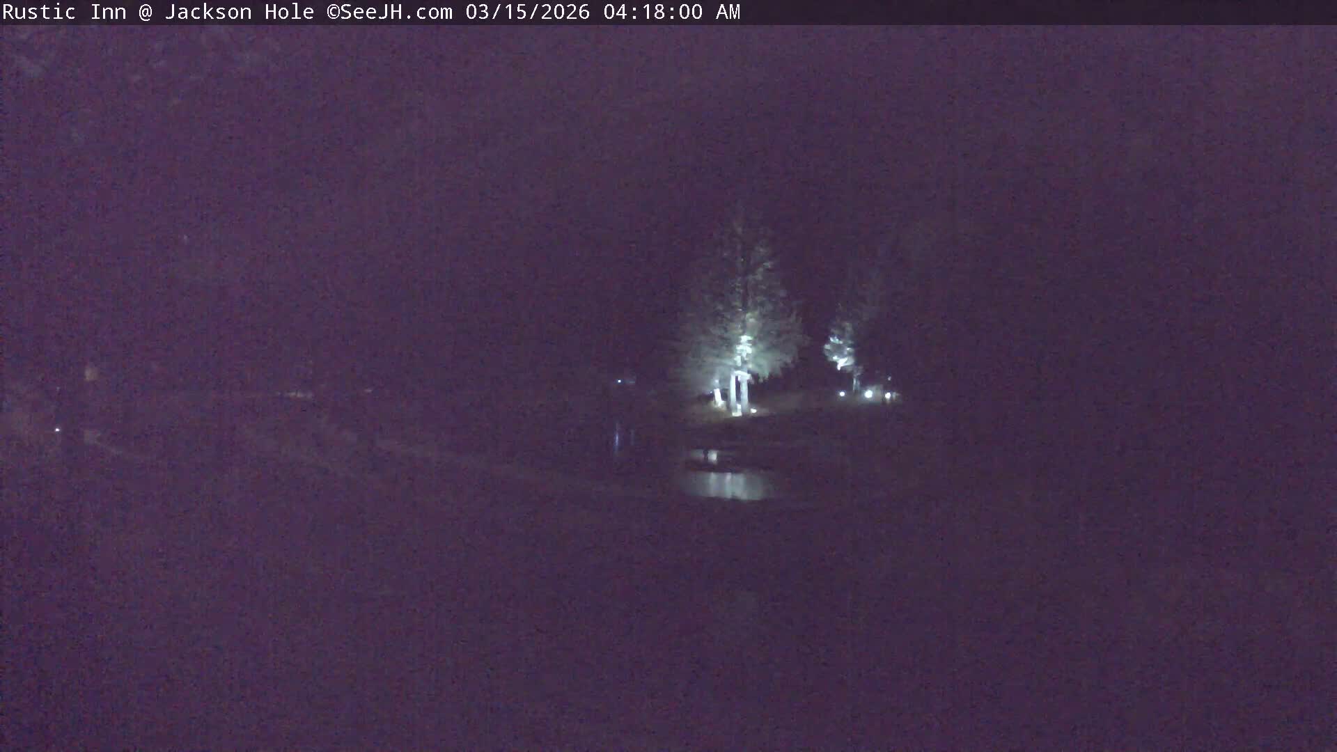 Jackson Hole, Flat Creek from Rustic Inn Resort Live Cam - Jackson, Teton, Wyoming, USA