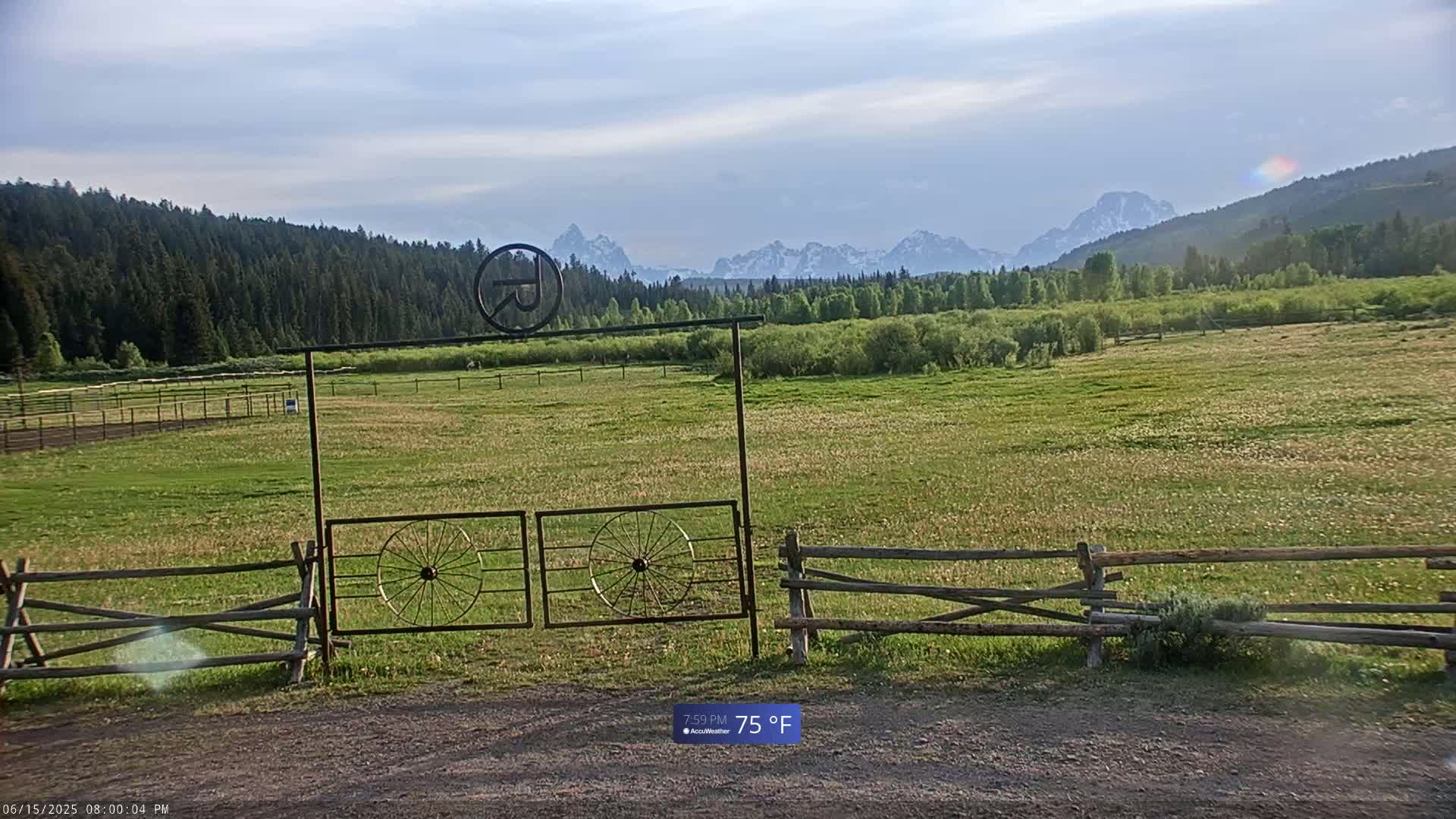 Turpin Meadow Ranch & Campground Live Cam - Moran, Teton, Wyoming, USA