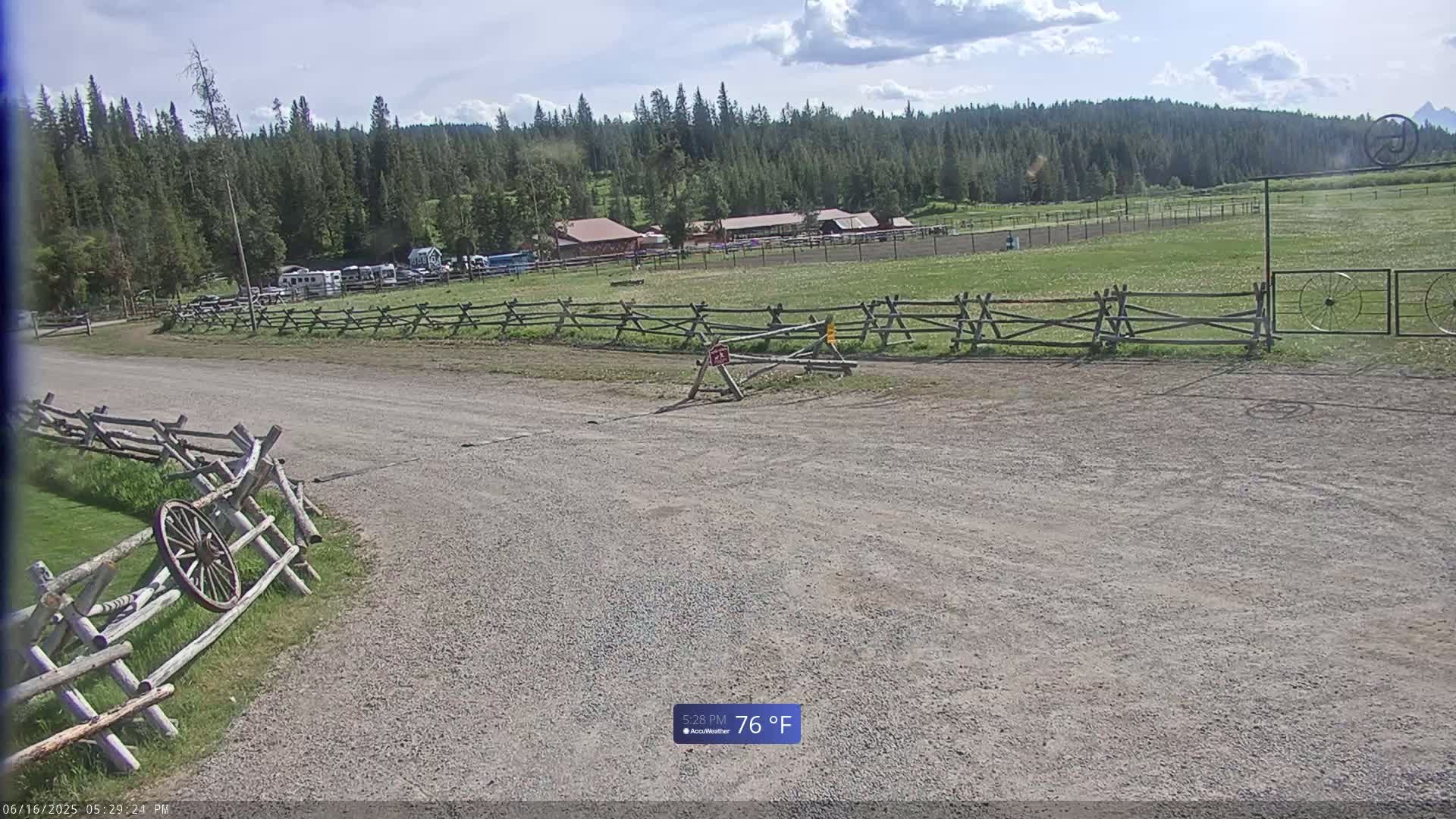Turpin Meadow Ranch & Campground Live Cam - Moran, Teton, Wyoming, USA