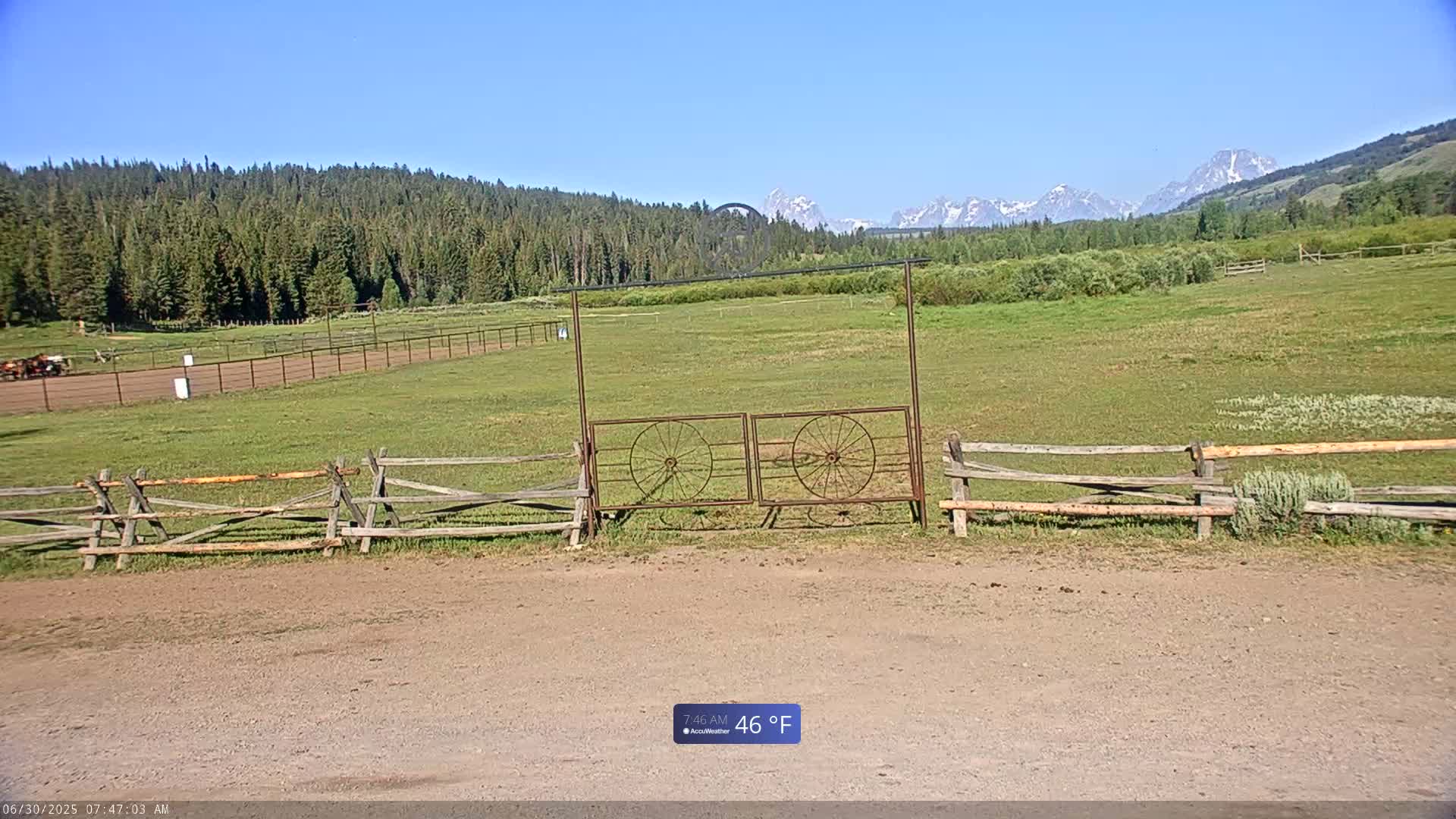 Turpin Meadow Ranch & Campground Live Cam - Moran, Teton, Wyoming, USA