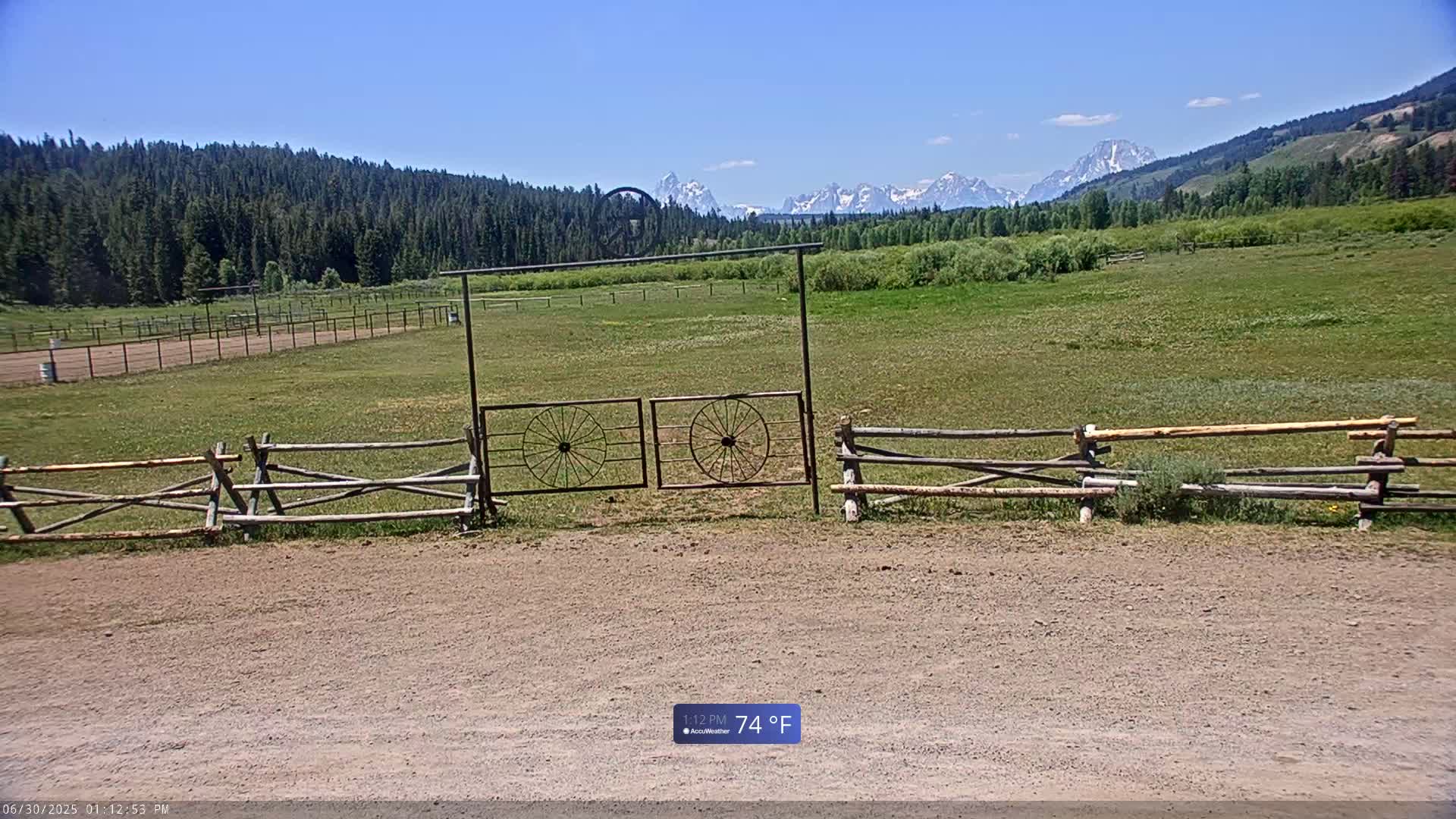 Turpin Meadow Ranch & Campground Live Cam - Moran, Teton, Wyoming, USA