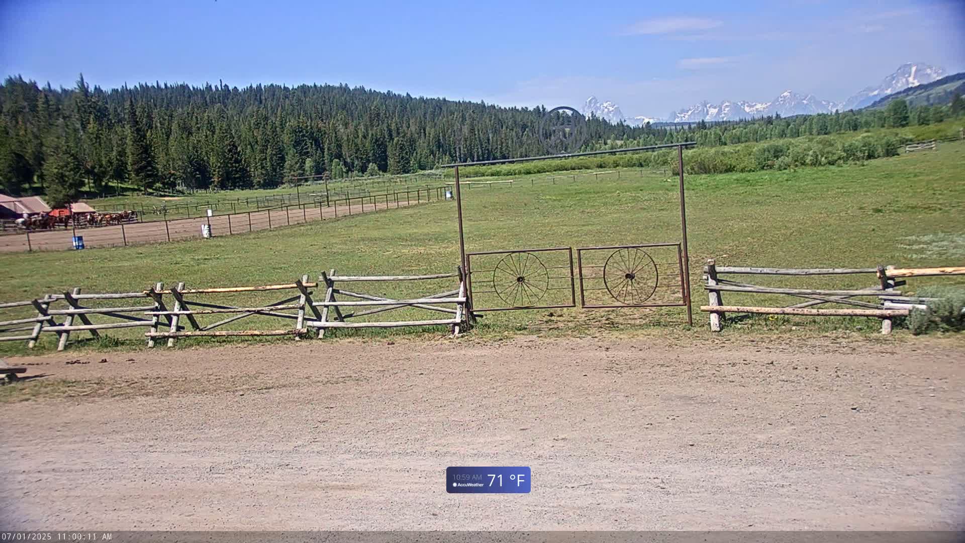 Turpin Meadow Ranch & Campground Live Cam - Moran, Teton, Wyoming, USA