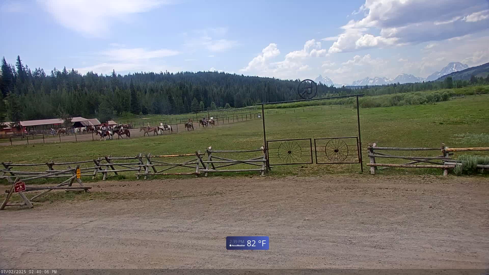 Turpin Meadow Ranch & Campground Live Cam - Moran, Teton, Wyoming, USA