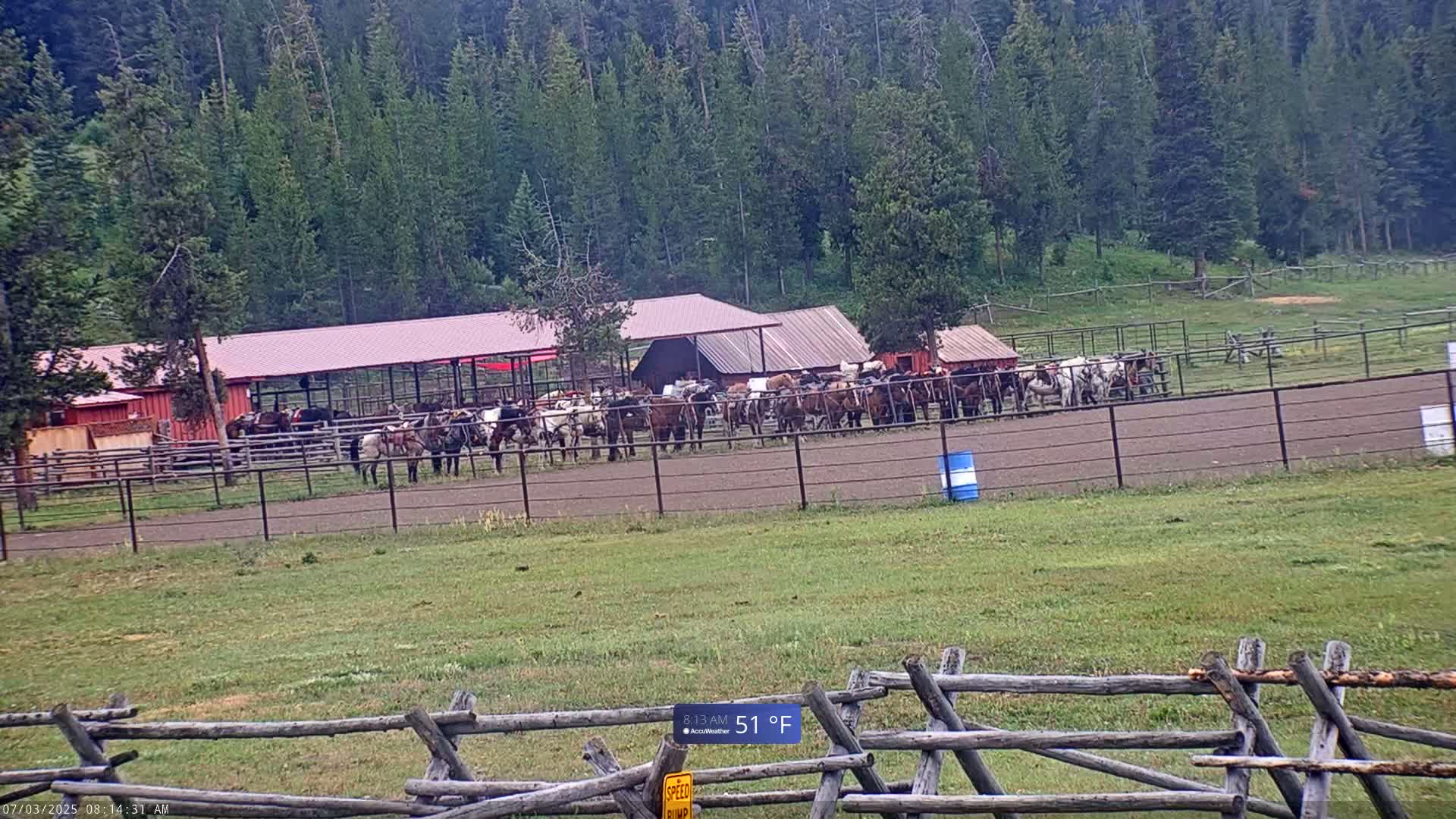 Turpin Meadow Ranch & Campground Live Cam - Moran, Teton, Wyoming, USA