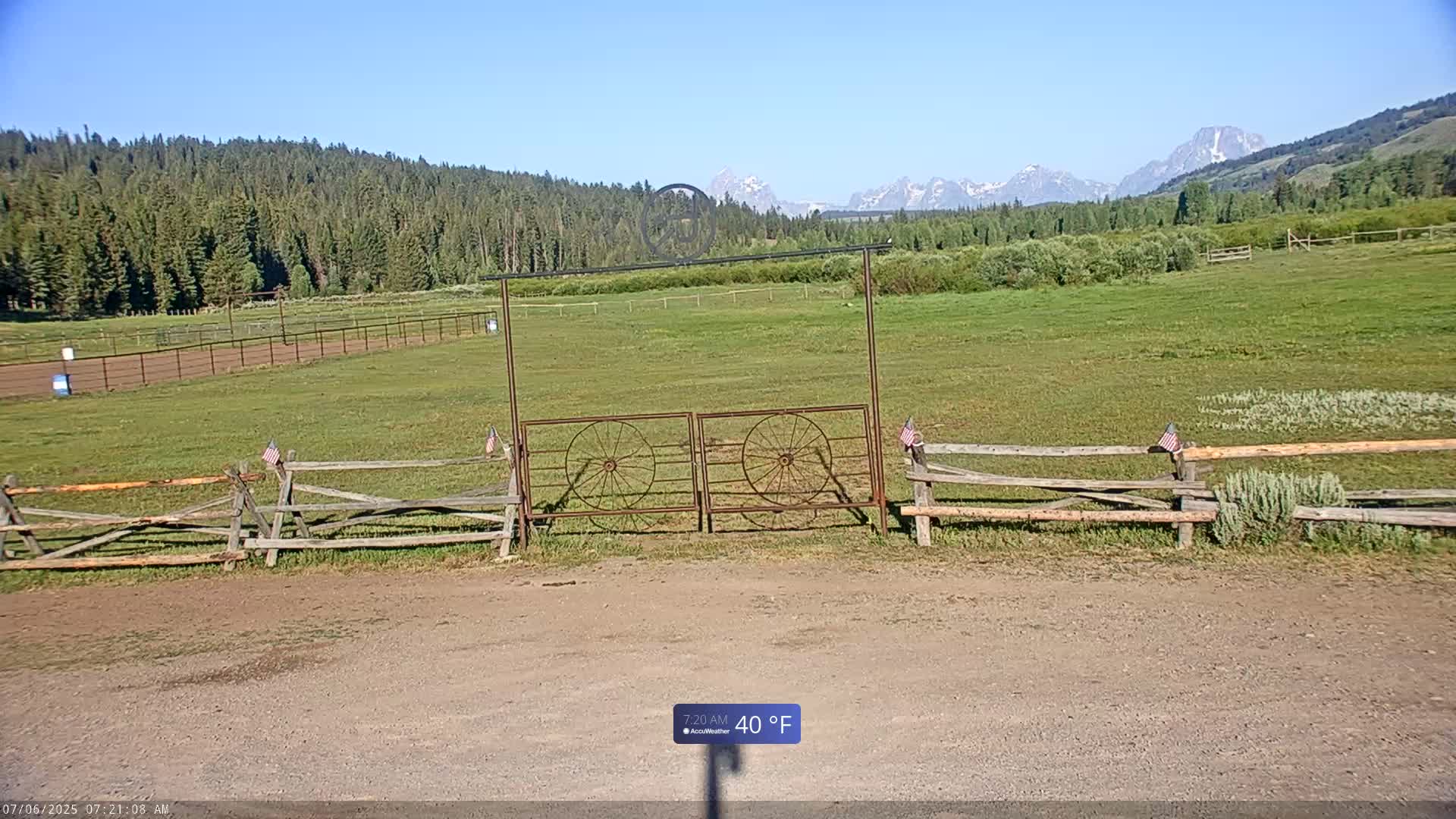 Turpin Meadow Ranch & Campground Live Cam - Moran, Teton, Wyoming, USA