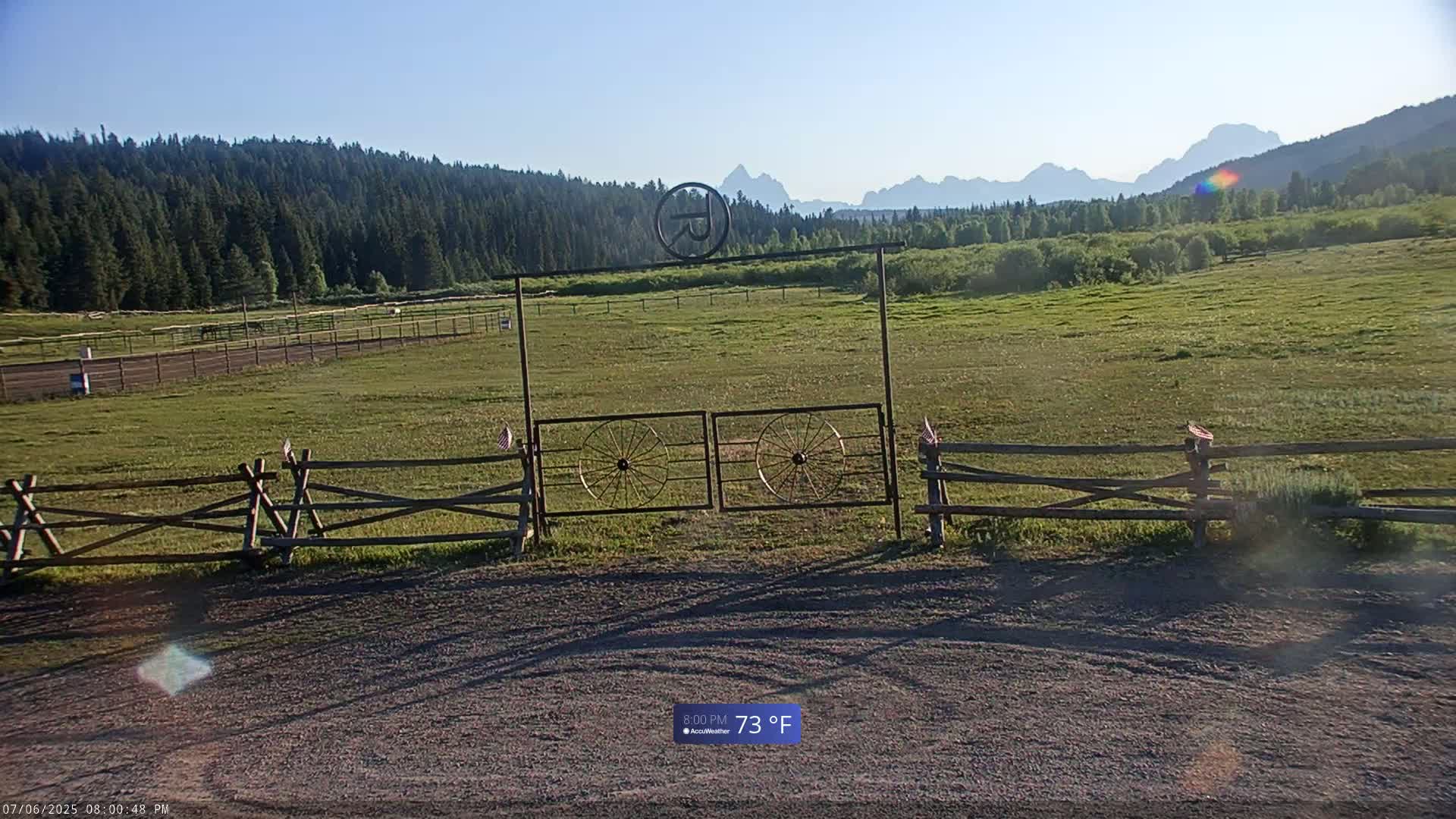 Turpin Meadow Ranch & Campground Live Cam - Moran, Teton, Wyoming, USA