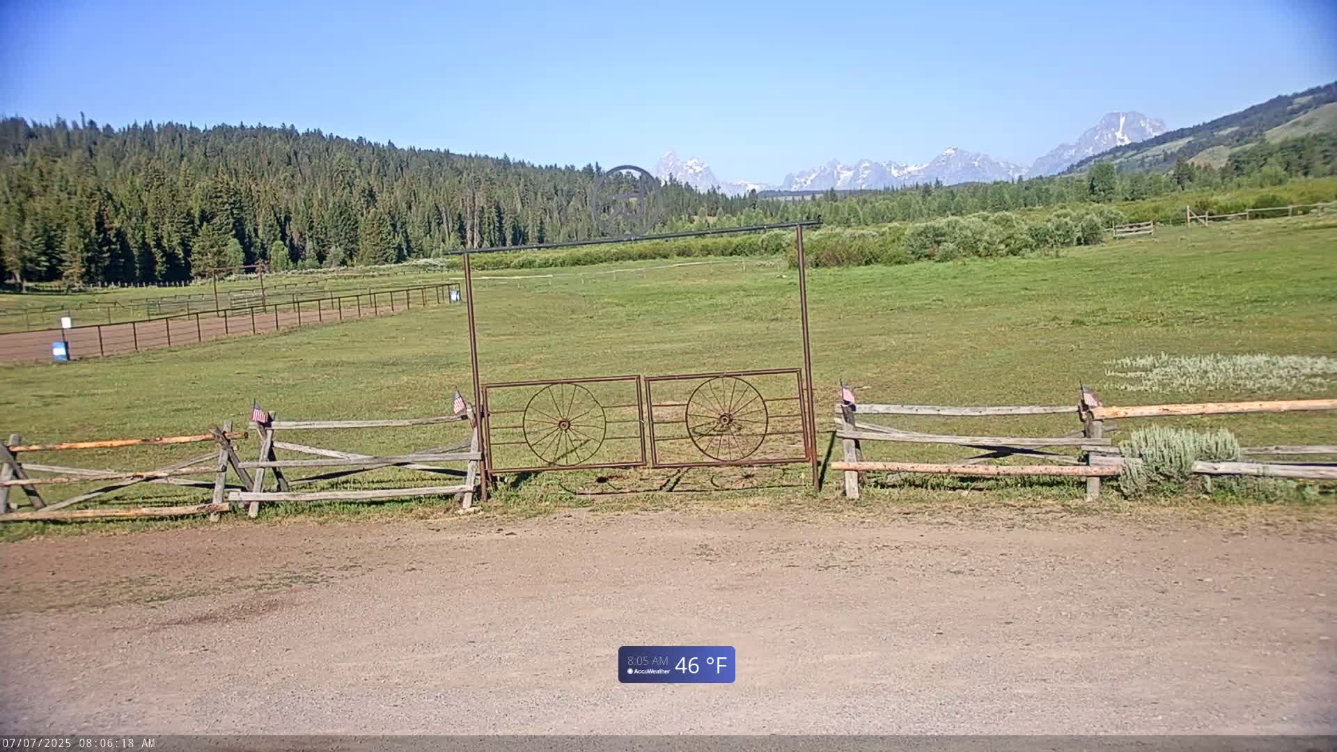 Turpin Meadow Ranch & Campground Live Cam - Moran, Teton, Wyoming, USA