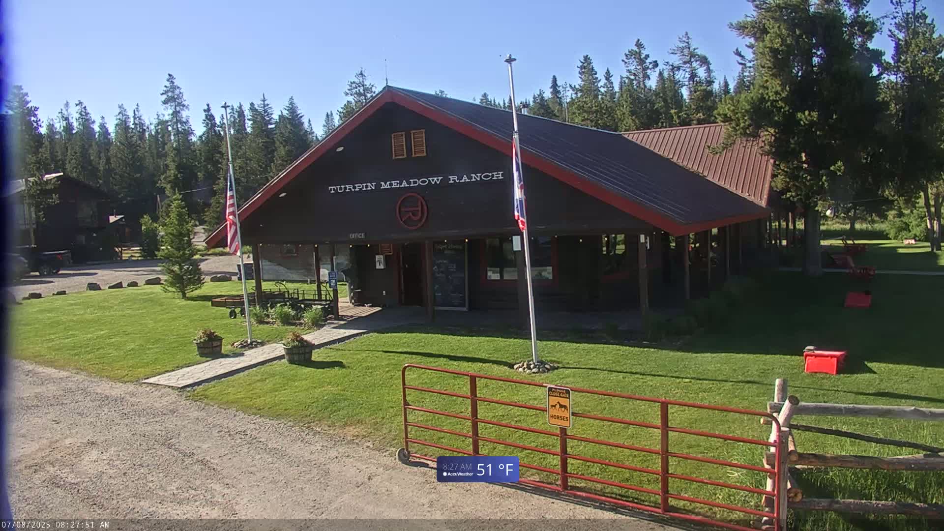 Turpin Meadow Ranch & Campground Live Cam - Moran, Teton, Wyoming, USA