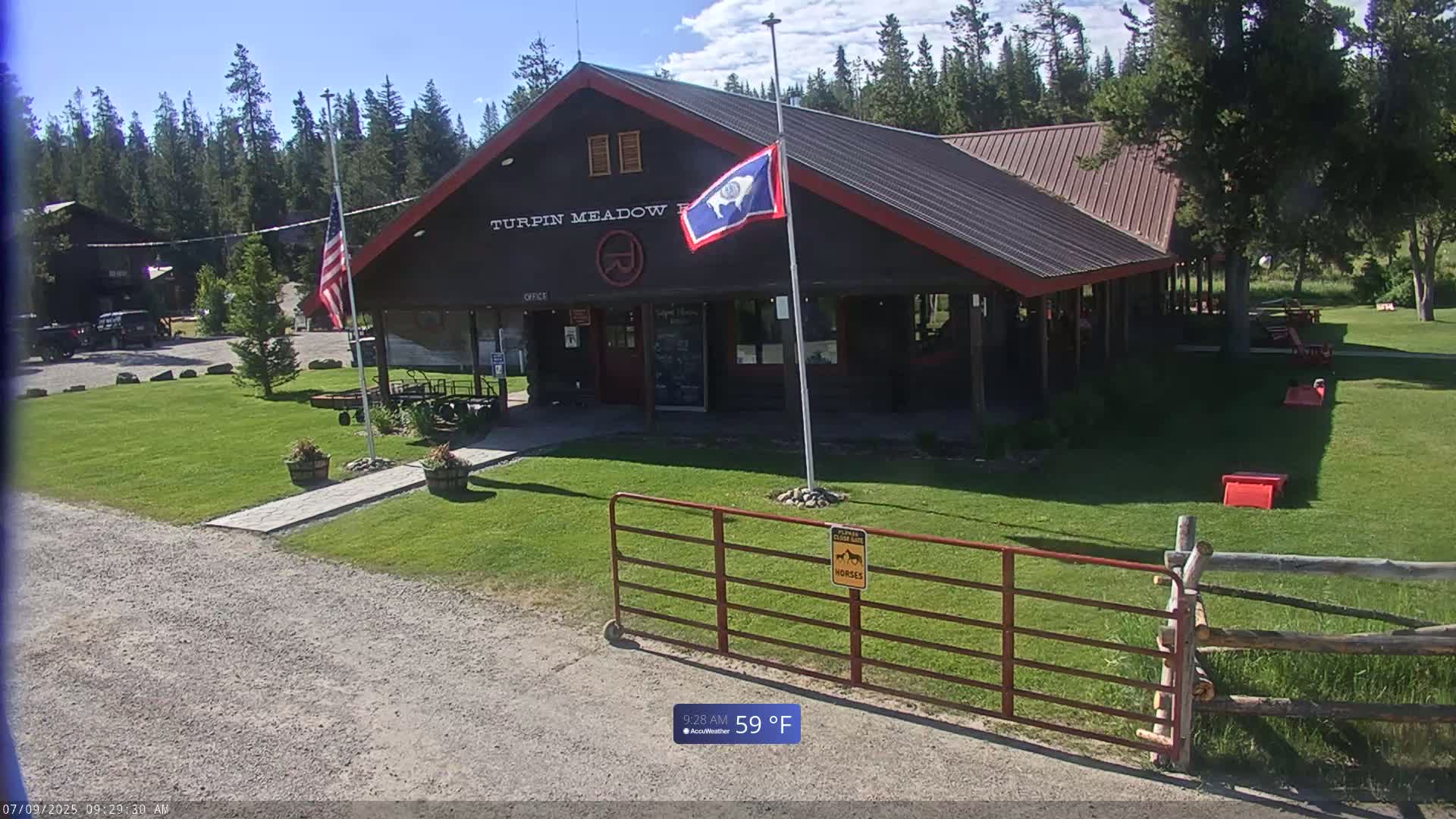 Turpin Meadow Ranch & Campground Live Cam - Moran, Teton, Wyoming, USA