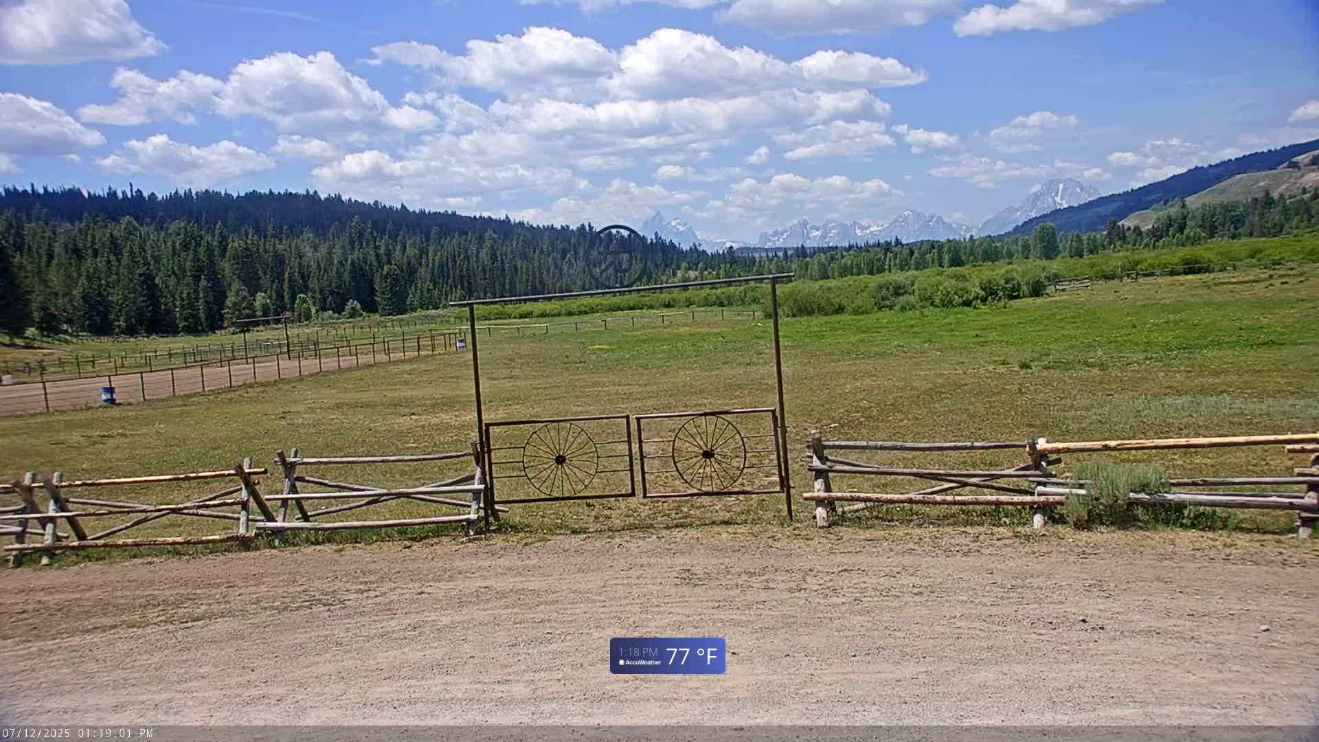 Turpin Meadow Ranch & Campground Live Cam - Moran, Teton, Wyoming, USA