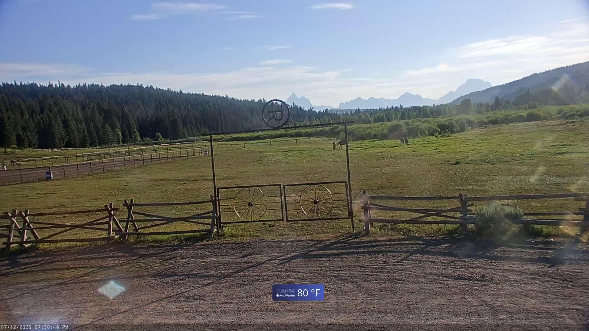 Turpin Meadow Ranch & Campground Live Cam - Moran, Teton, Wyoming, USA