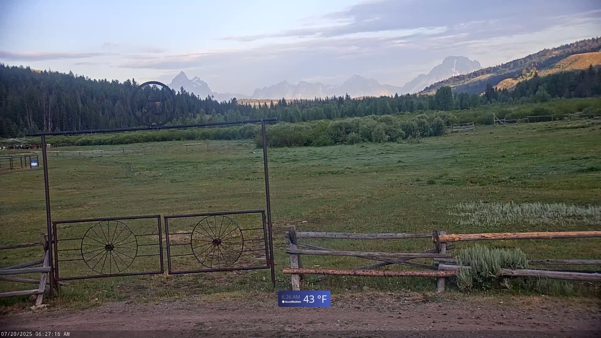 Turpin Meadow Ranch & Campground Live Cam - Moran, Teton, Wyoming, USA