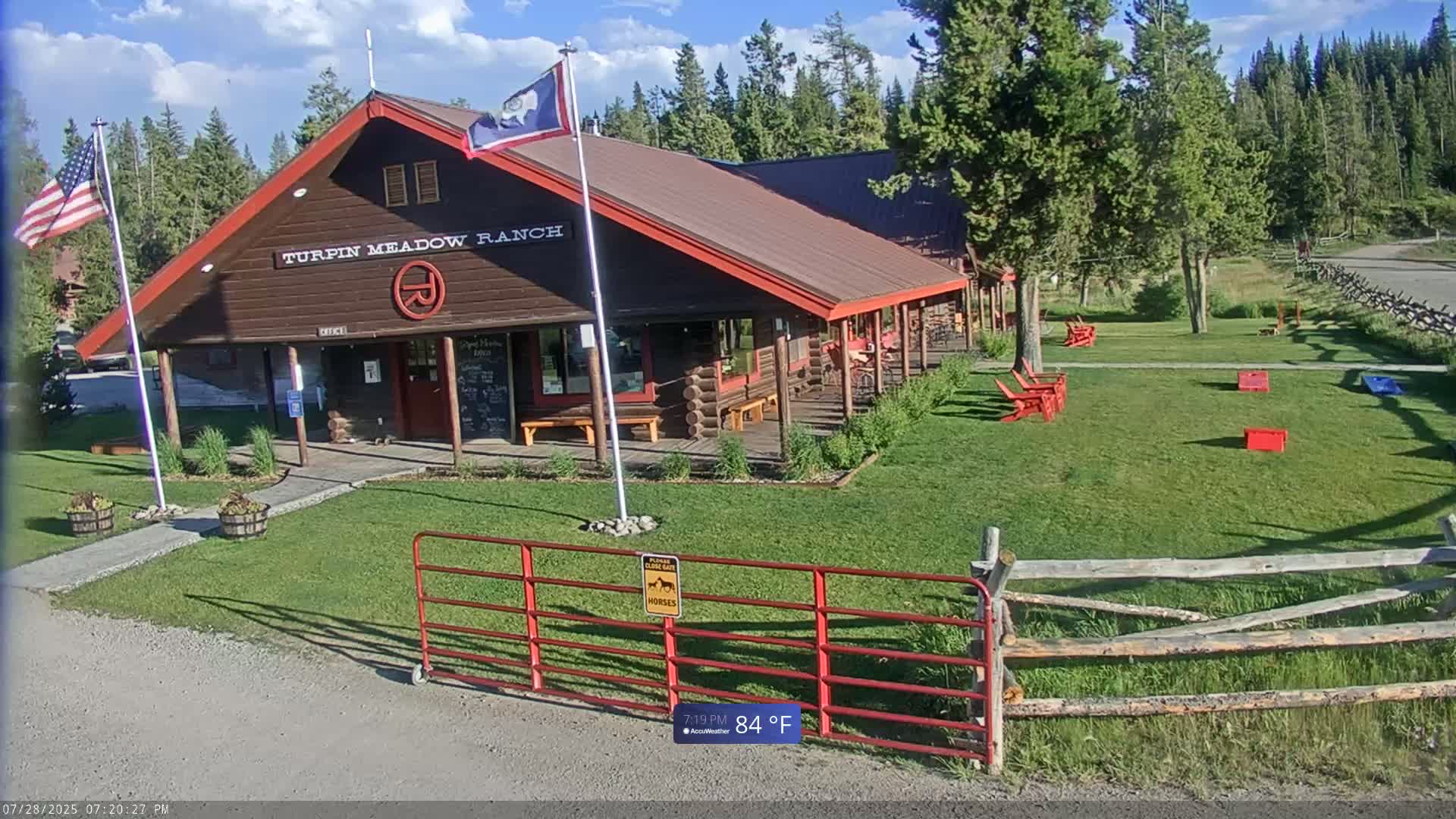 Turpin Meadow Ranch & Campground Live Cam - Moran, Teton, Wyoming, USA
