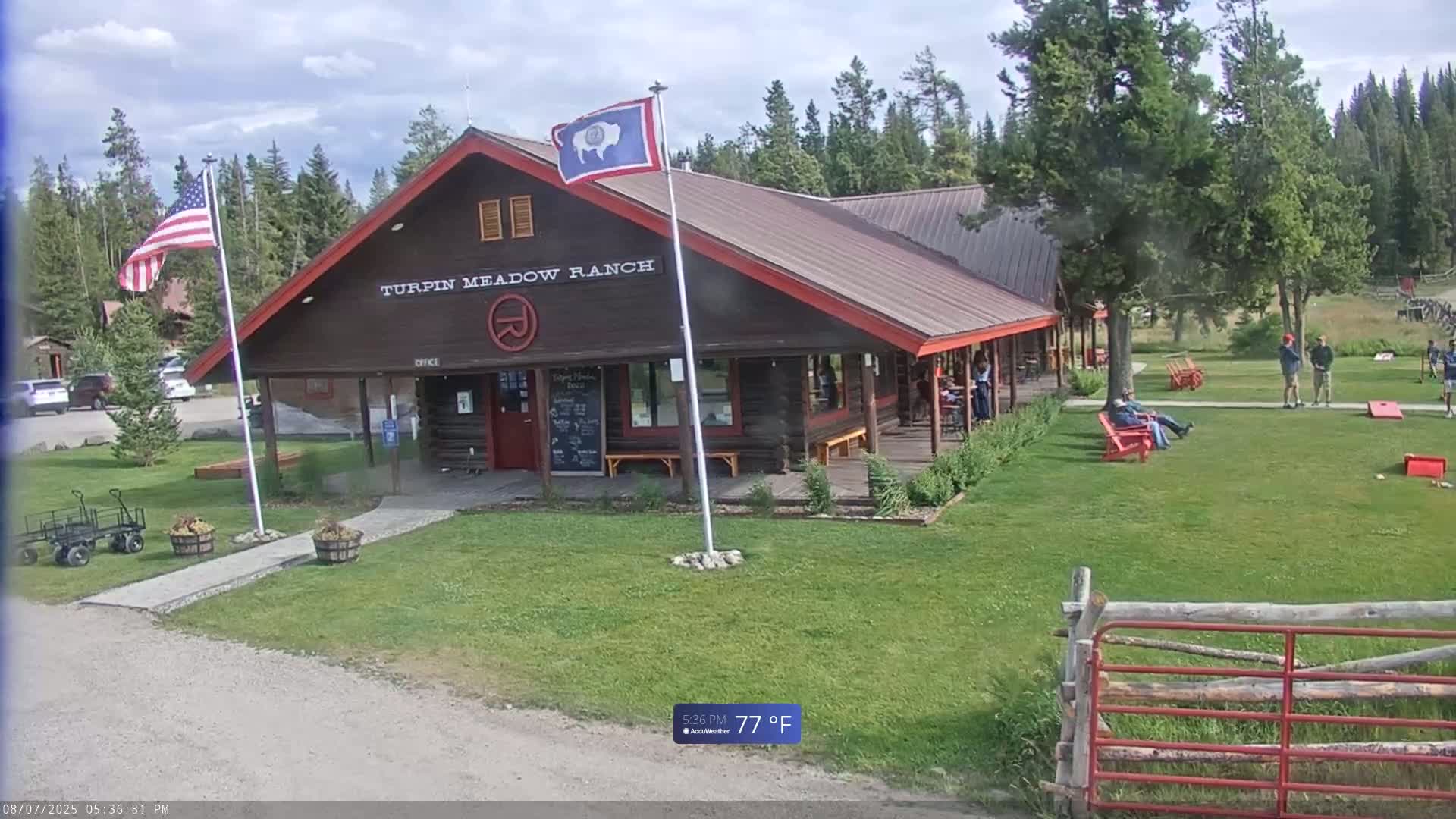 Turpin Meadow Ranch & Campground Live Cam - Moran, Teton, Wyoming, USA