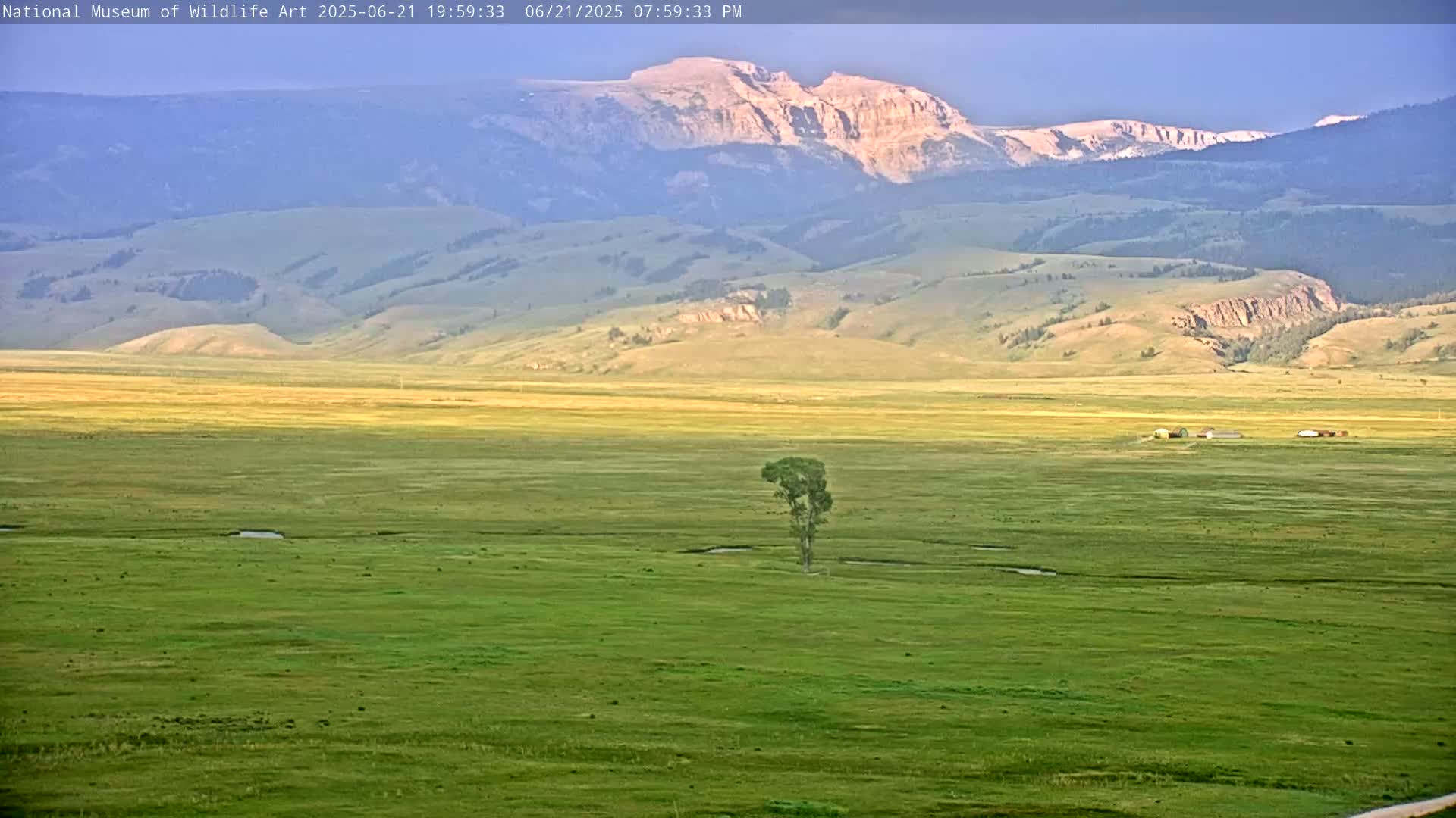 Jackson Hole, Elk Refuge from National Museum of Wildlife Art Live Cam -  Jackson, Teton, Wyoming, USA