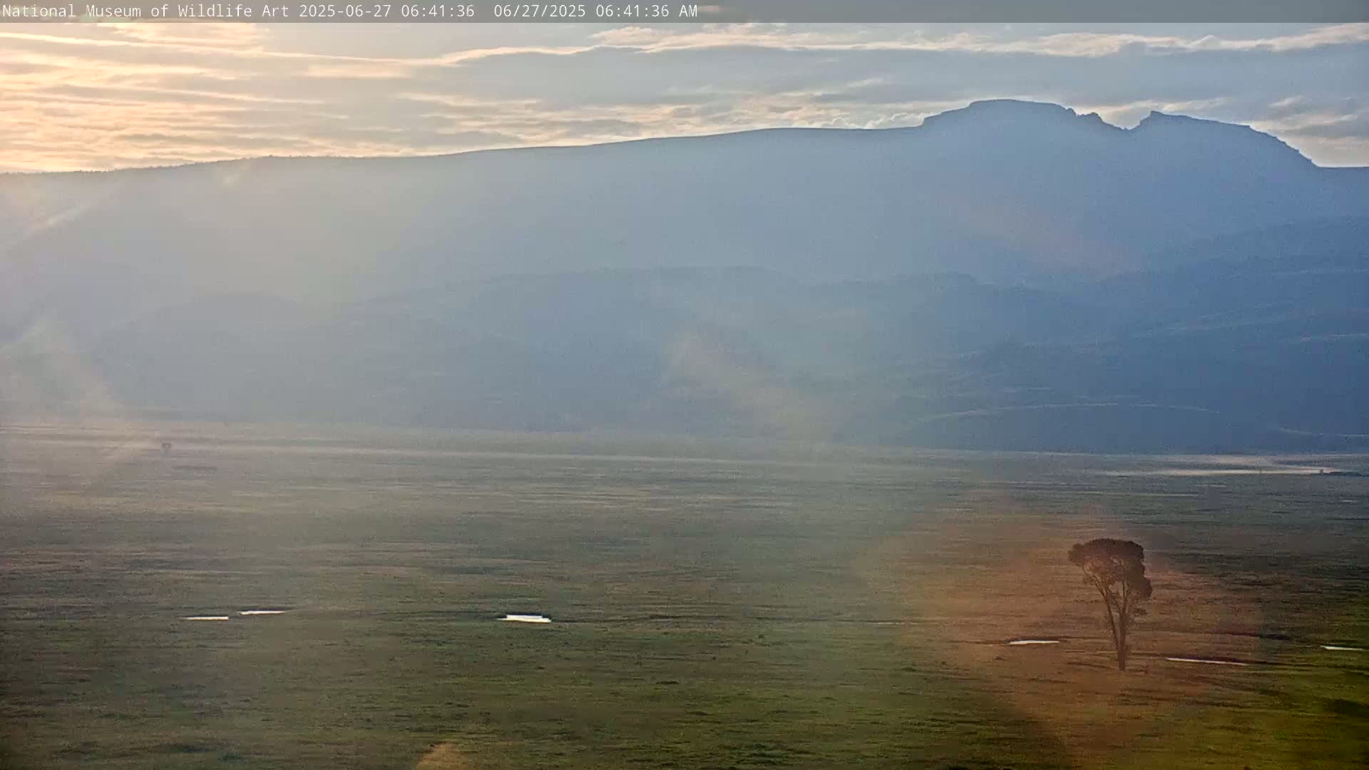 Jackson Hole, Elk Refuge from National Museum of Wildlife Art Live Cam -  Jackson, Teton, Wyoming, USA