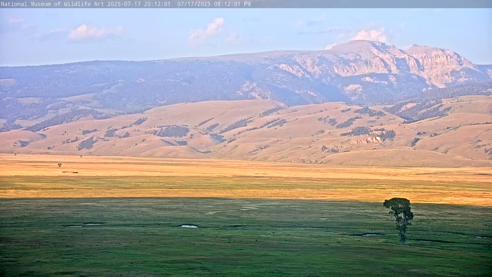 Jackson Hole, Elk Refuge from National Museum of Wildlife Art Live Cam -  Jackson, Teton, Wyoming, USA