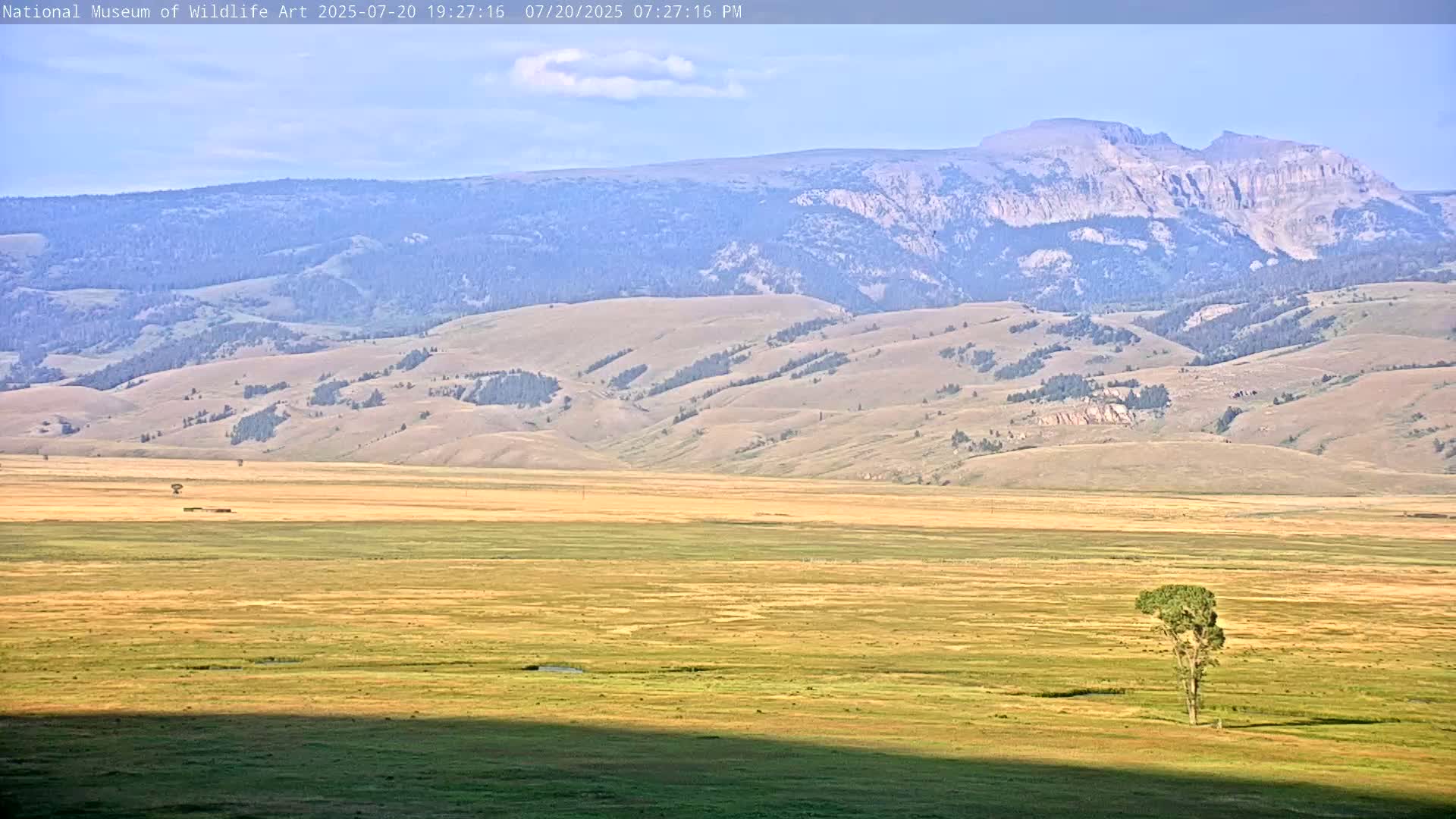 Jackson Hole, Elk Refuge from National Museum of Wildlife Art Live Cam -  Jackson, Teton, Wyoming, USA