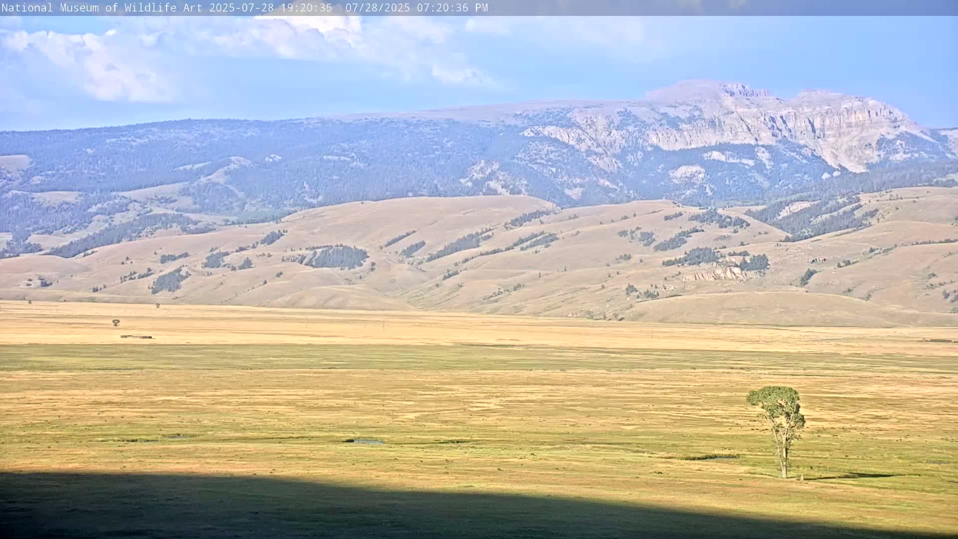 Jackson Hole, Elk Refuge from National Museum of Wildlife Art Live Cam -  Jackson, Teton, Wyoming, USA