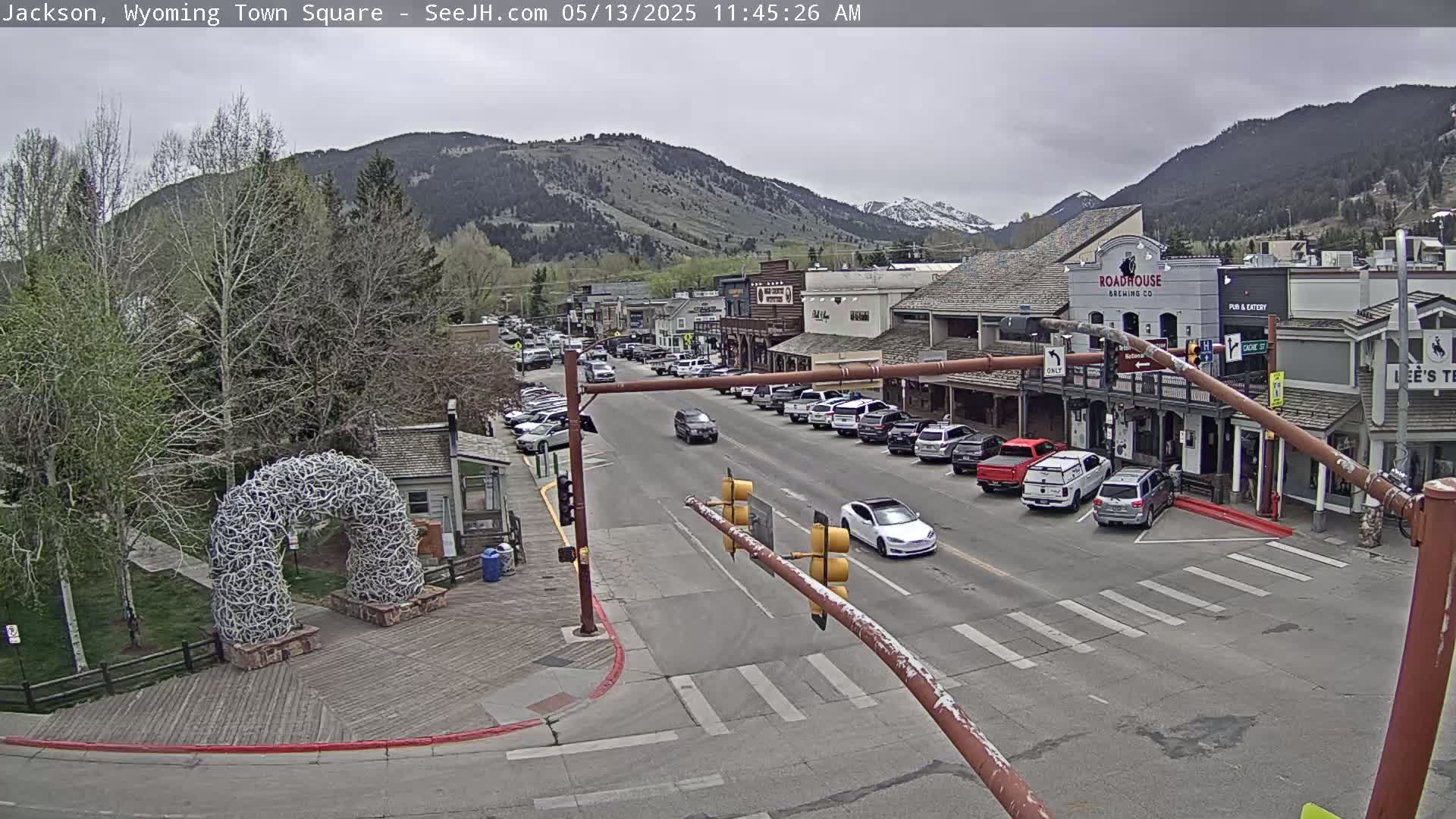 Jackson Hole, Jackson Town Junction Easy View Live Cam - Jackson, Teton, Wyoming, USA
