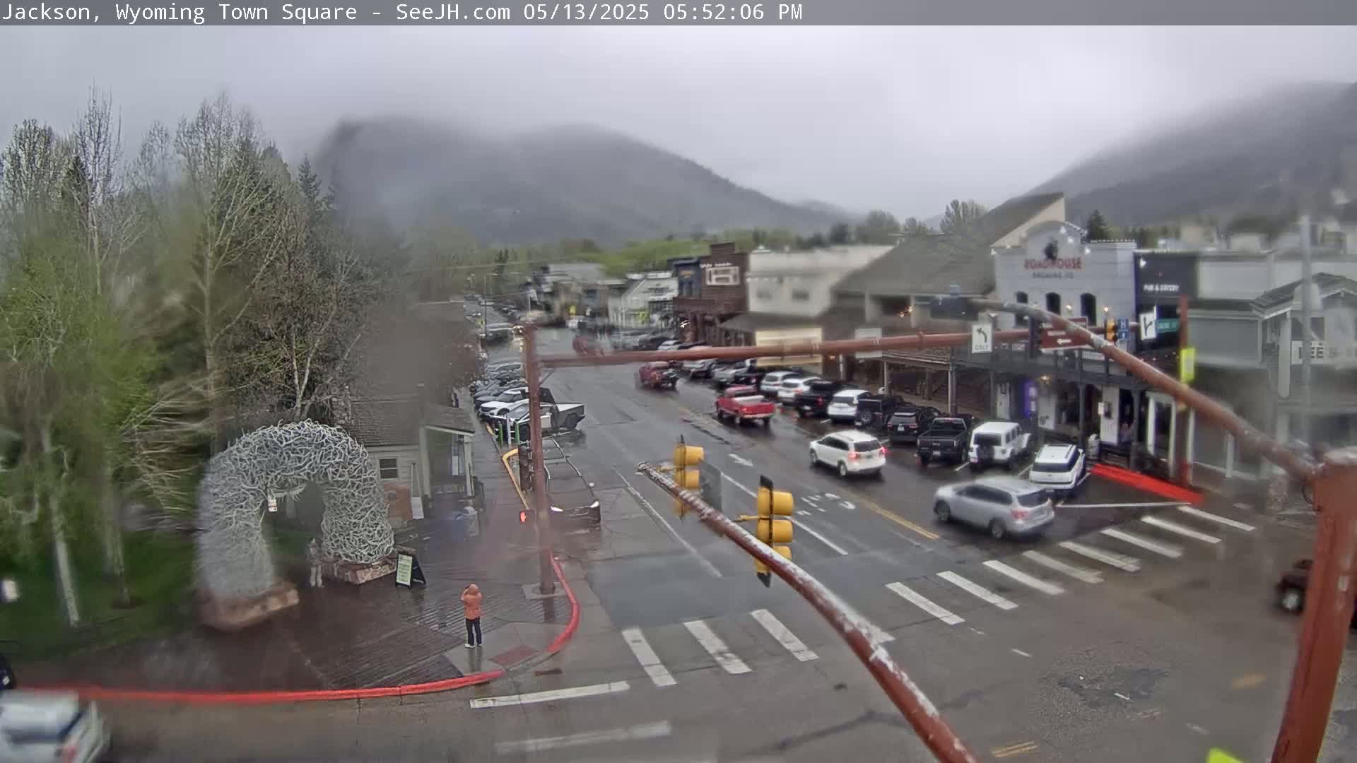 Jackson Hole, Jackson Town Junction Easy View Live Cam - Jackson, Teton, Wyoming, USA