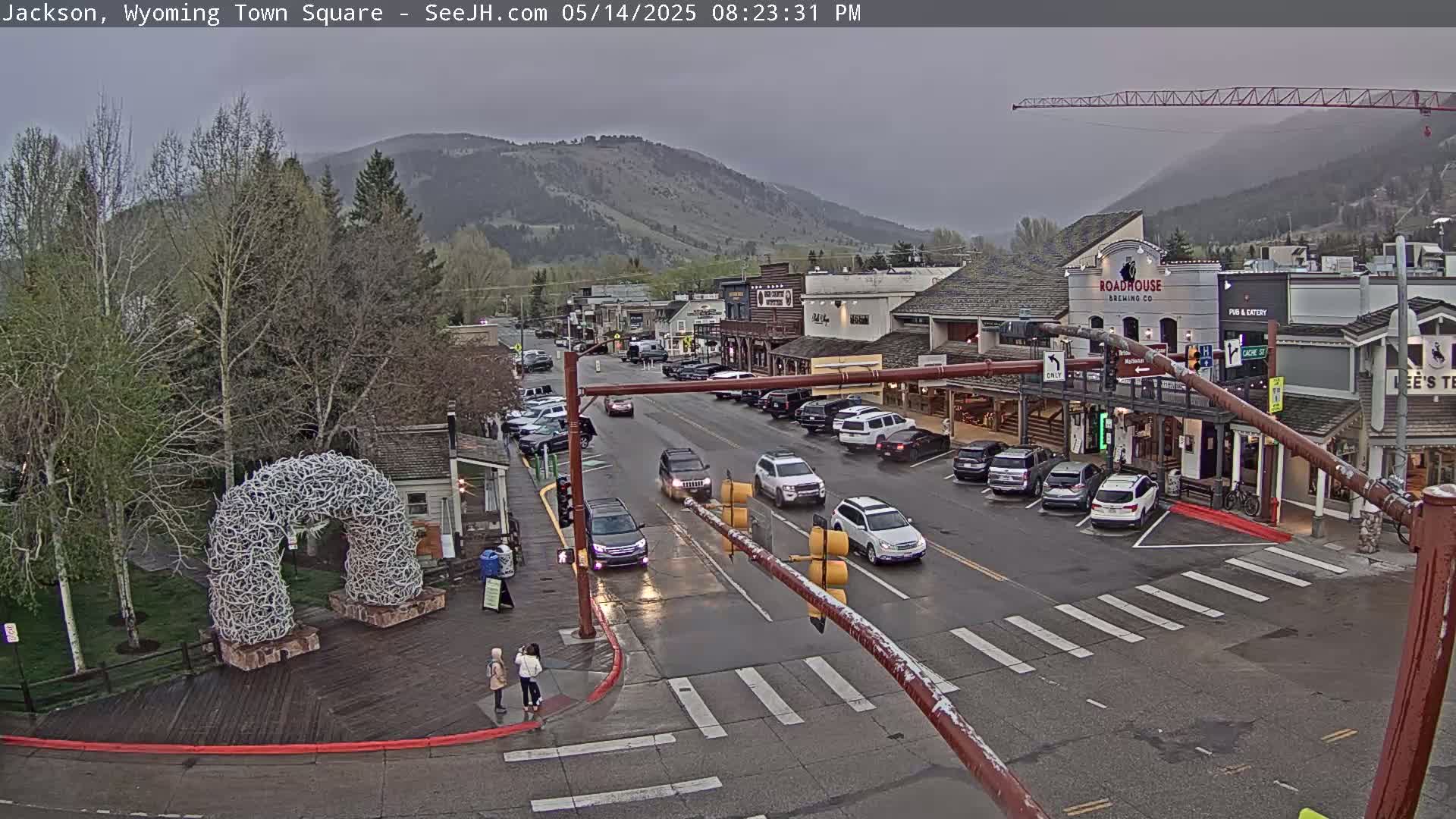 Jackson Hole, Jackson Town Junction Easy View Live Cam - Jackson, Teton, Wyoming, USA