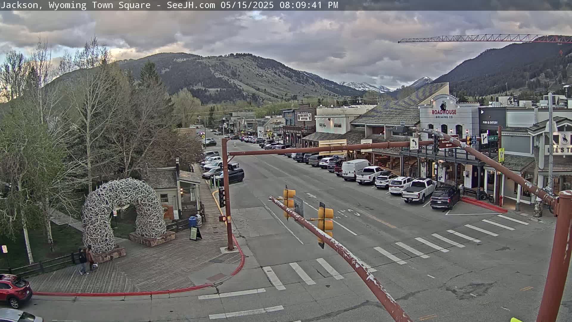 Jackson Hole, Jackson Town Junction Easy View Live Cam - Jackson, Teton, Wyoming, USA