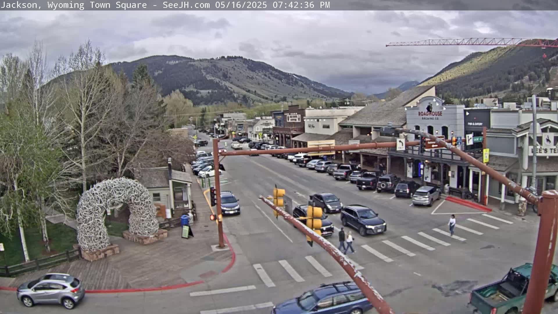 Jackson Hole, Jackson Town Junction Easy View Live Cam - Jackson, Teton, Wyoming, USA