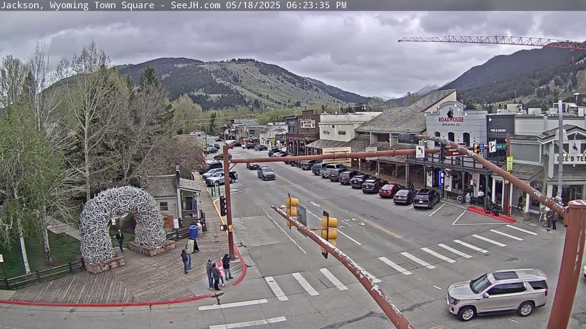 Jackson Hole, Jackson Town Junction Easy View Live Cam - Jackson, Teton, Wyoming, USA