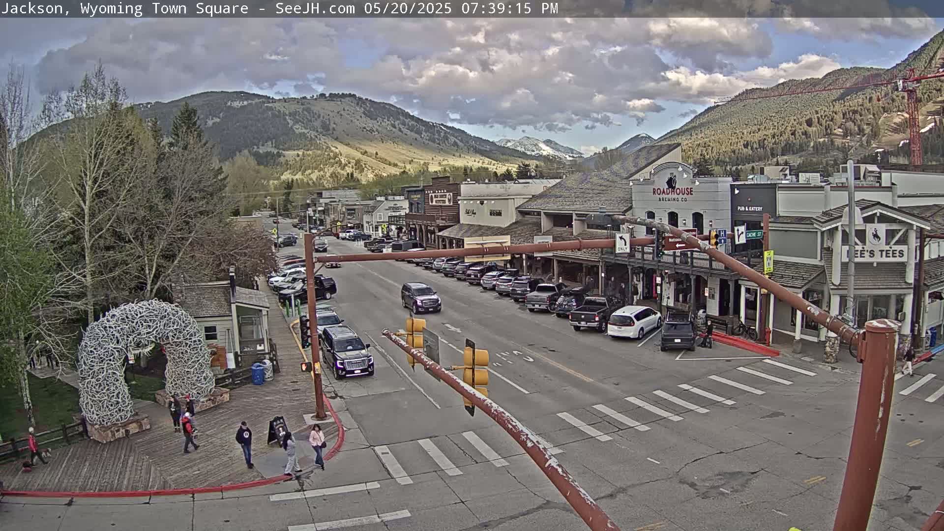 Jackson Hole, Jackson Town Junction Easy View Live Cam - Jackson, Teton, Wyoming, USA