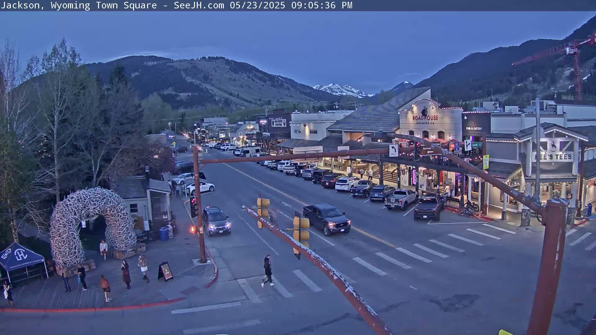 Jackson Hole, Jackson Town Junction Easy View Live Cam - Jackson, Teton, Wyoming, USA