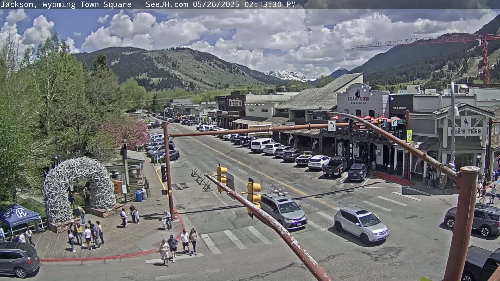 Jackson Hole, Jackson Town Junction Easy View Live Cam - Jackson, Teton, Wyoming, USA