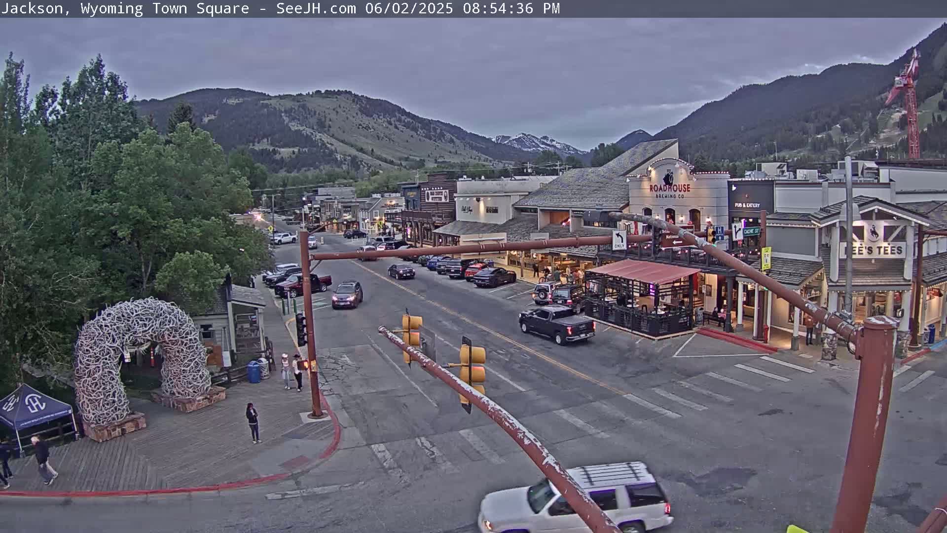 Jackson Hole, Jackson Town Junction Easy View Live Cam - Jackson, Teton, Wyoming, USA