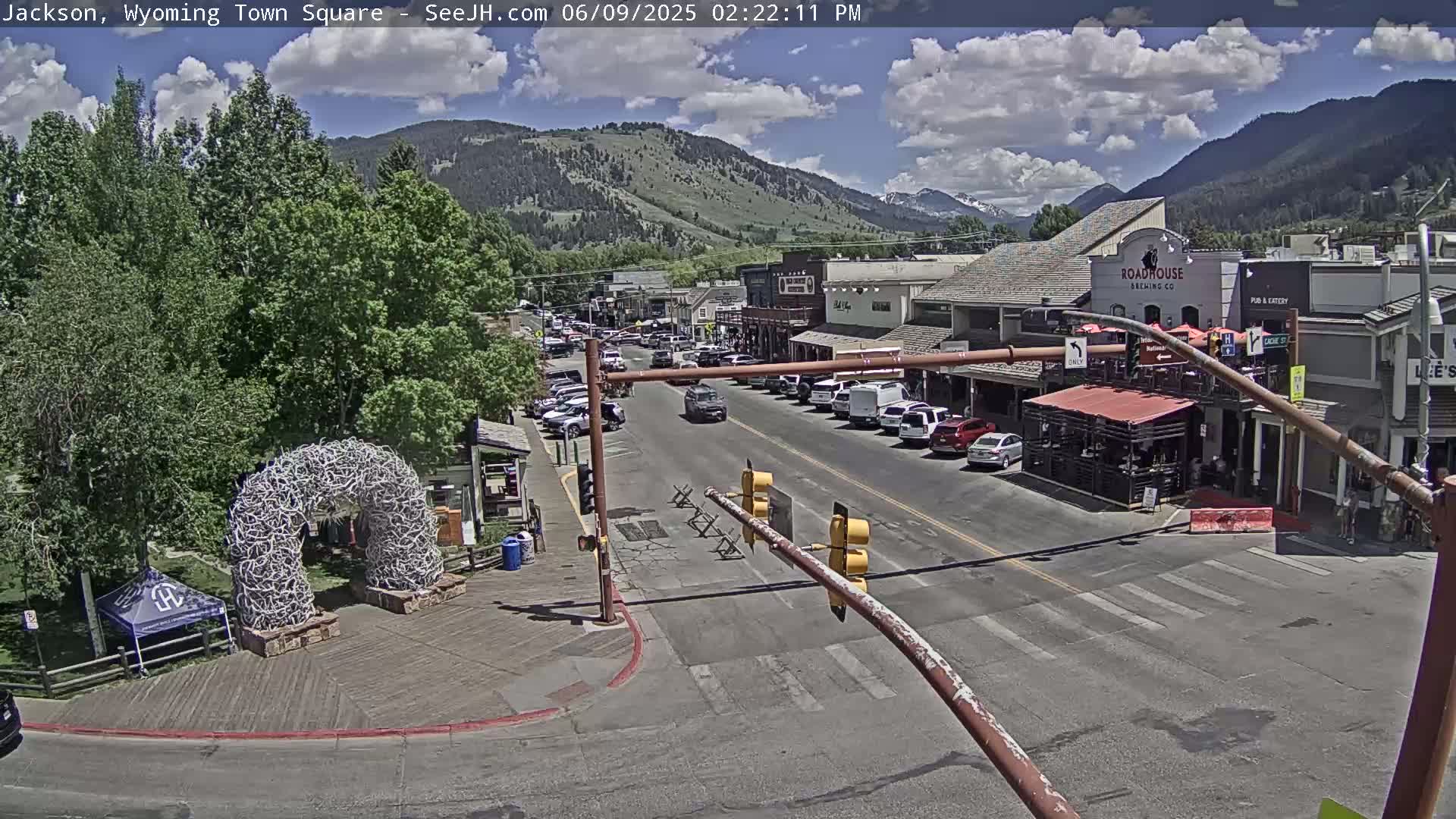 Jackson Hole, Jackson Town Junction Easy View Live Cam - Jackson, Teton, Wyoming, USA