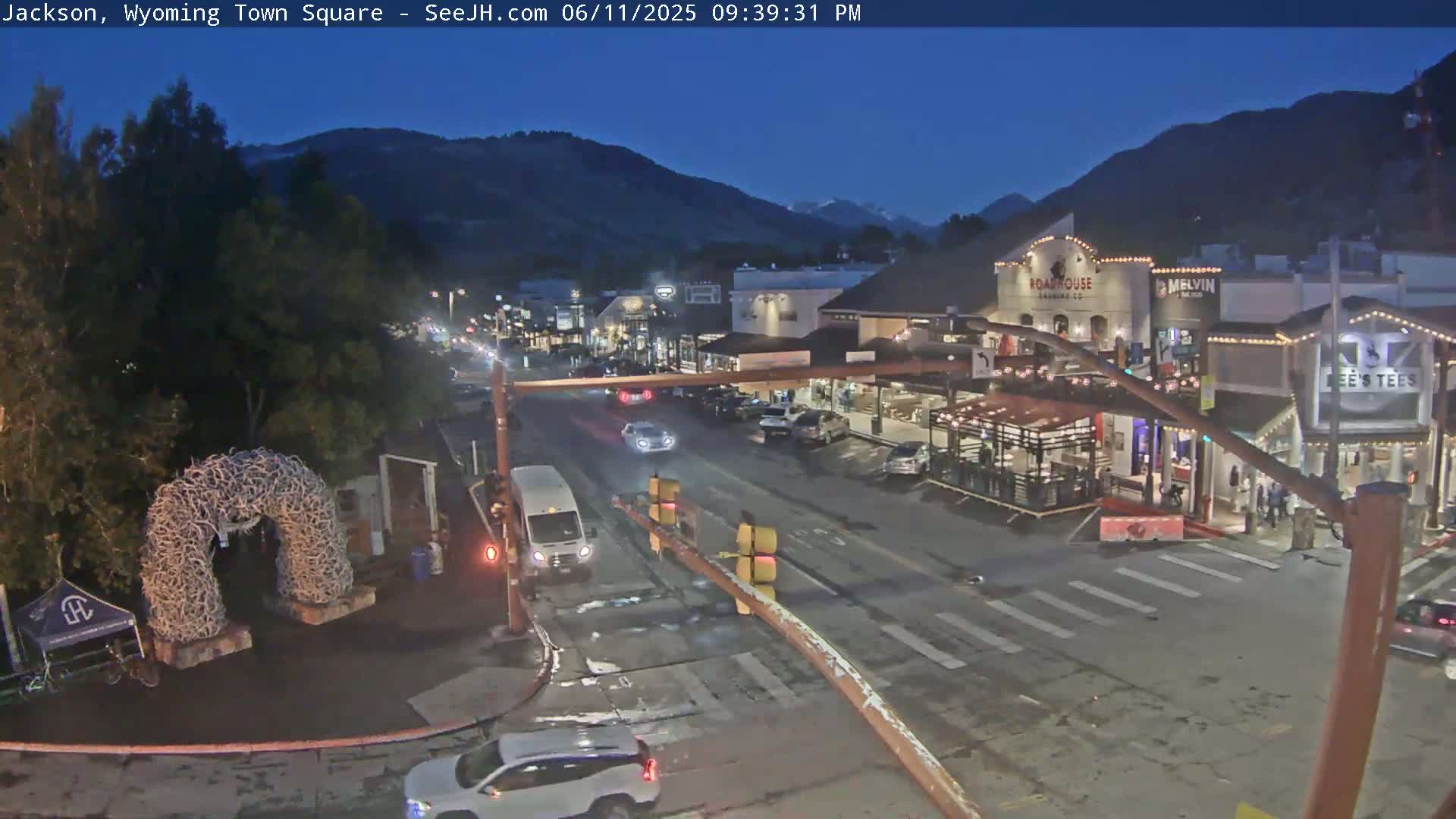 Jackson Hole, Jackson Town Junction Easy View Live Cam - Jackson, Teton, Wyoming, USA
